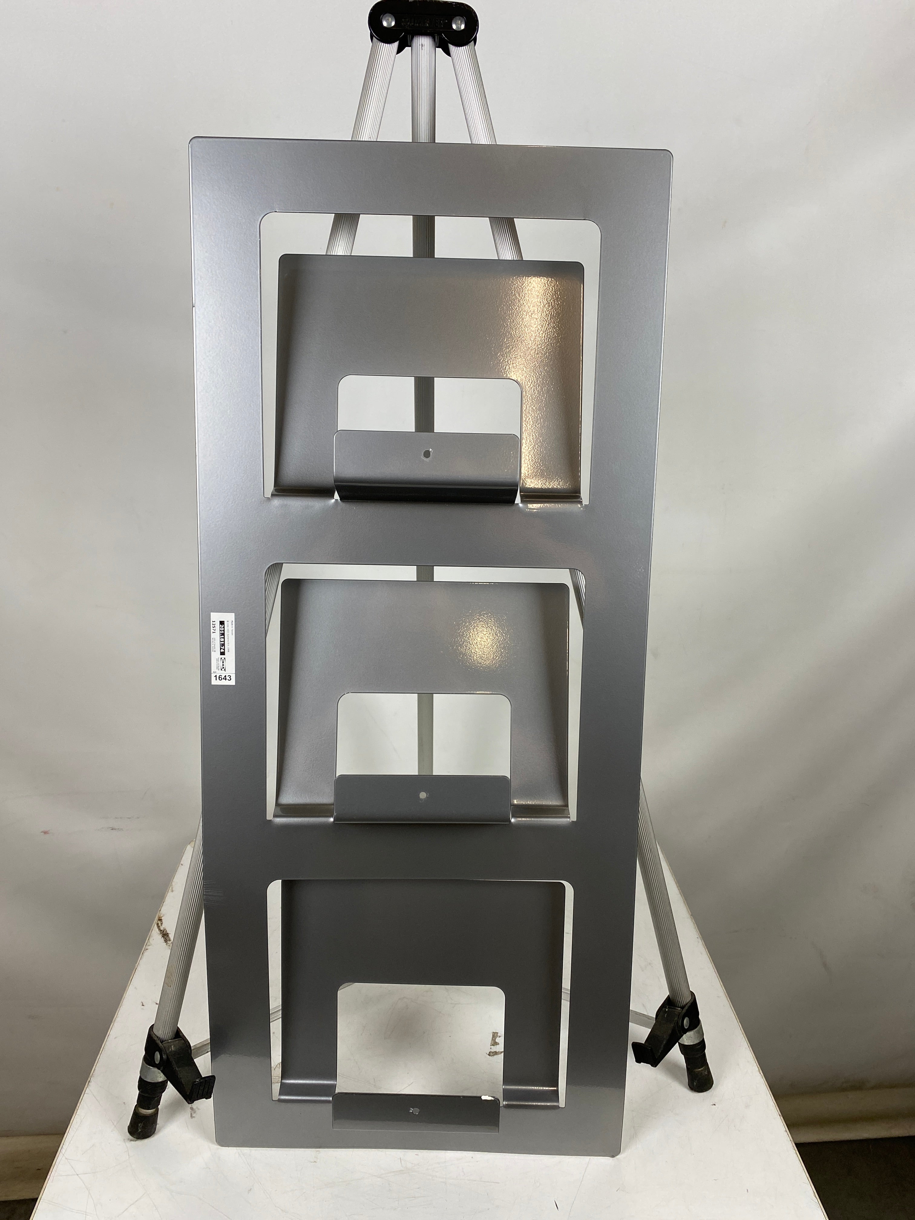 IKEA Spontan Industrial Grey Metal Wall Mount Magazine Rack