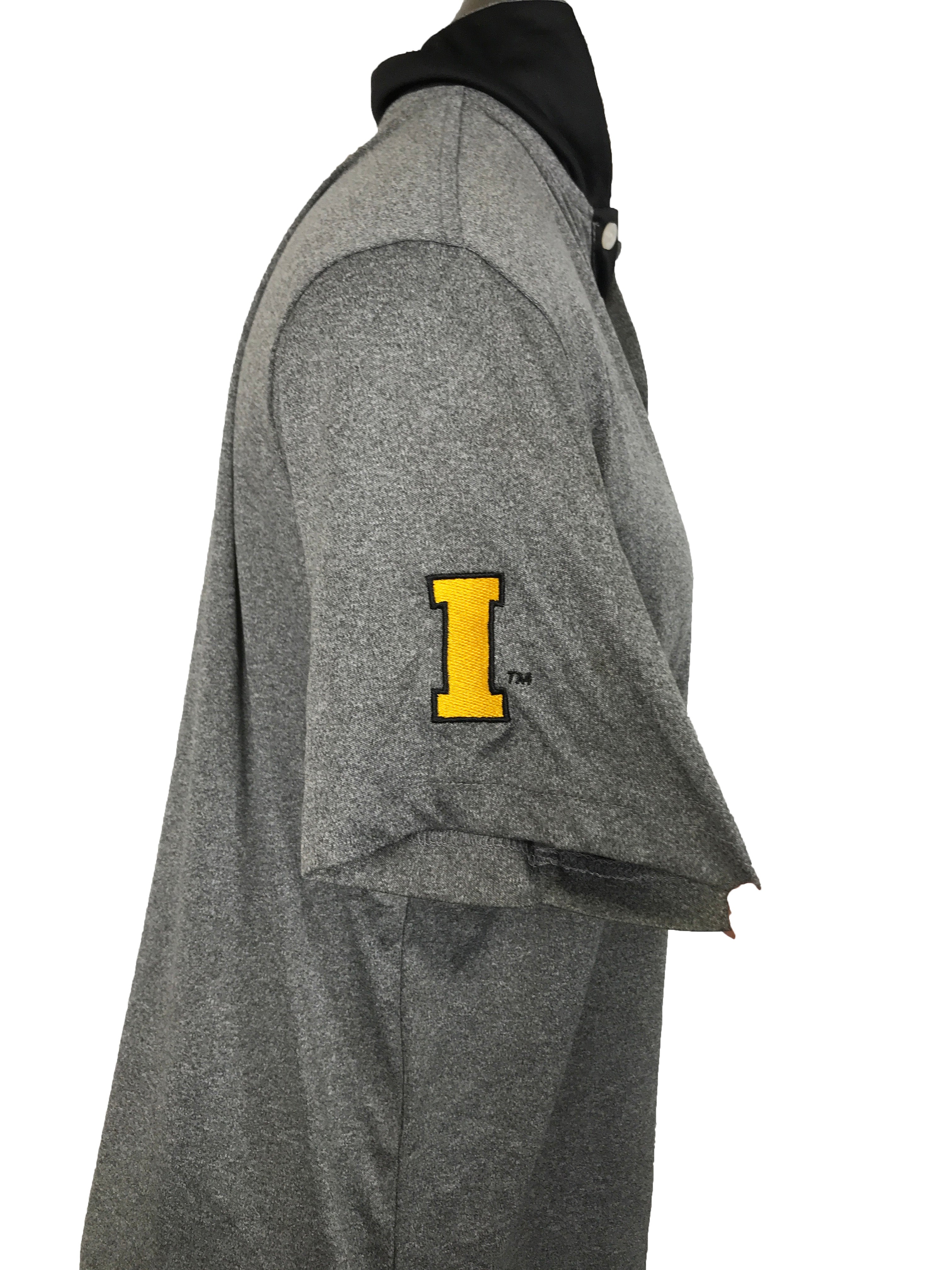 Grey Collared Shirt Iowa Football Men's Size S
