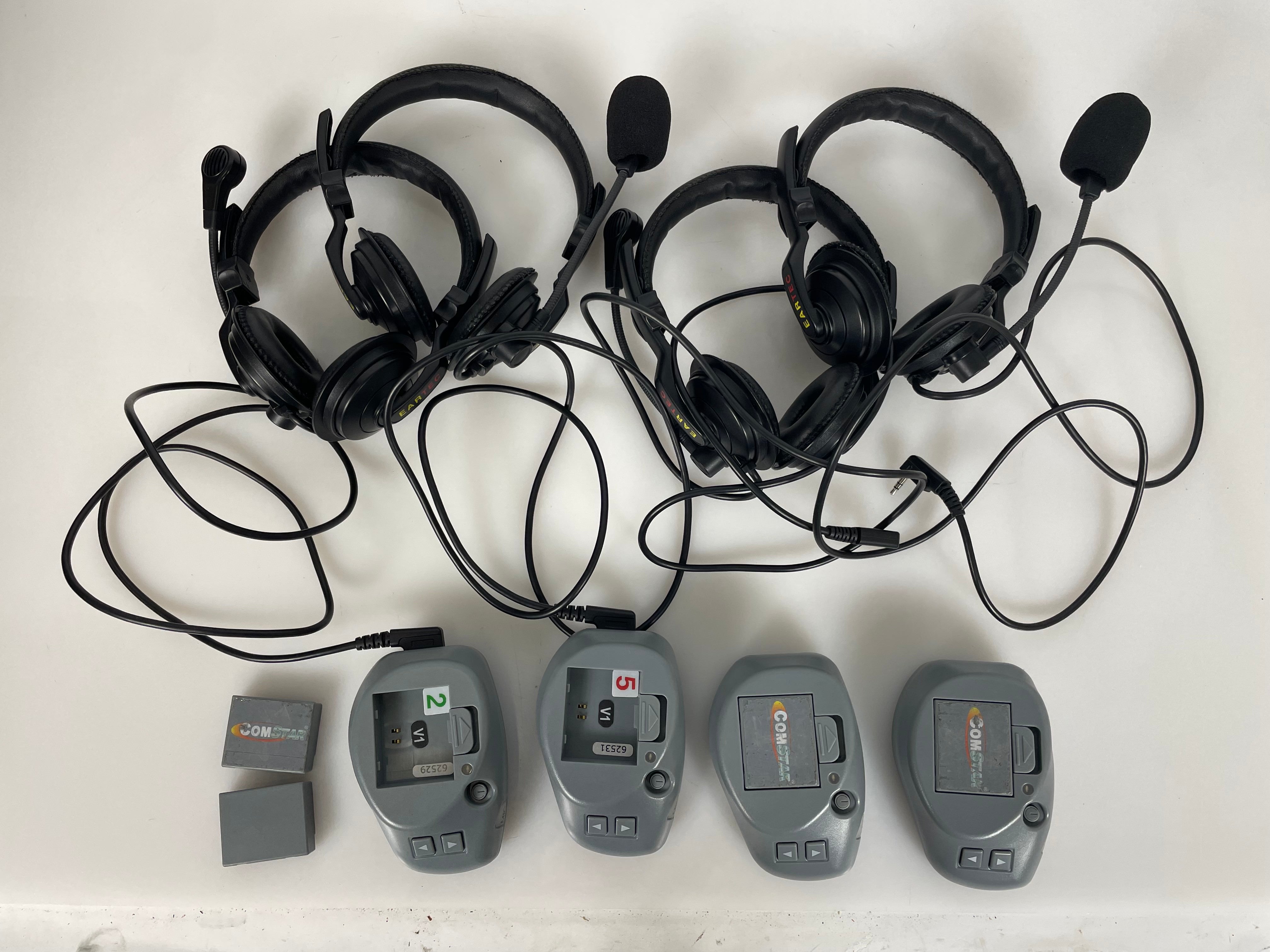 Eartech PRO2000 Comstar Wireless Intercom Base Station and Headsets