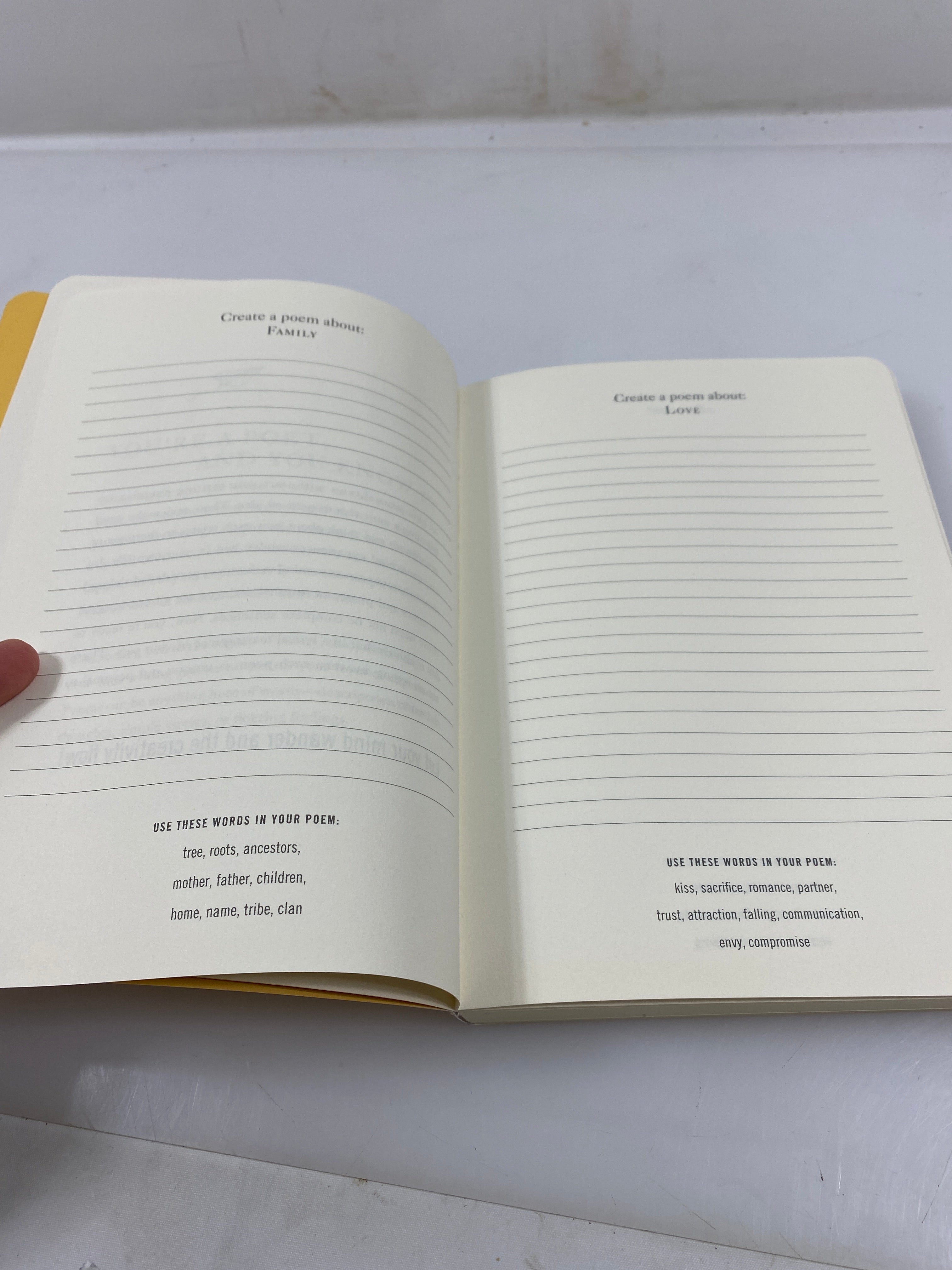 Create A Poem Writing Prompt Journal