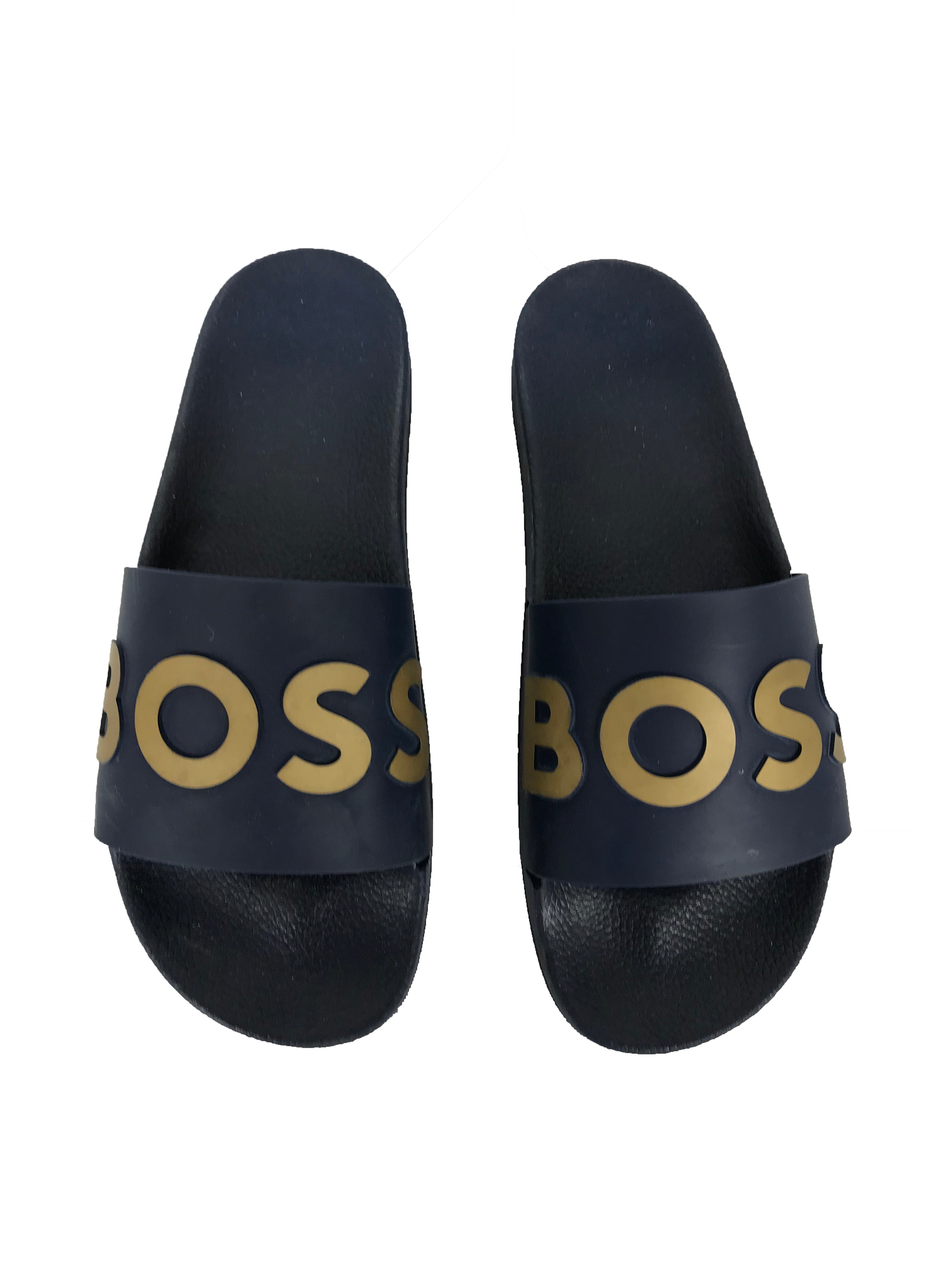Boss by Hugo Boss Blue Slide Sandals Men's Size 44