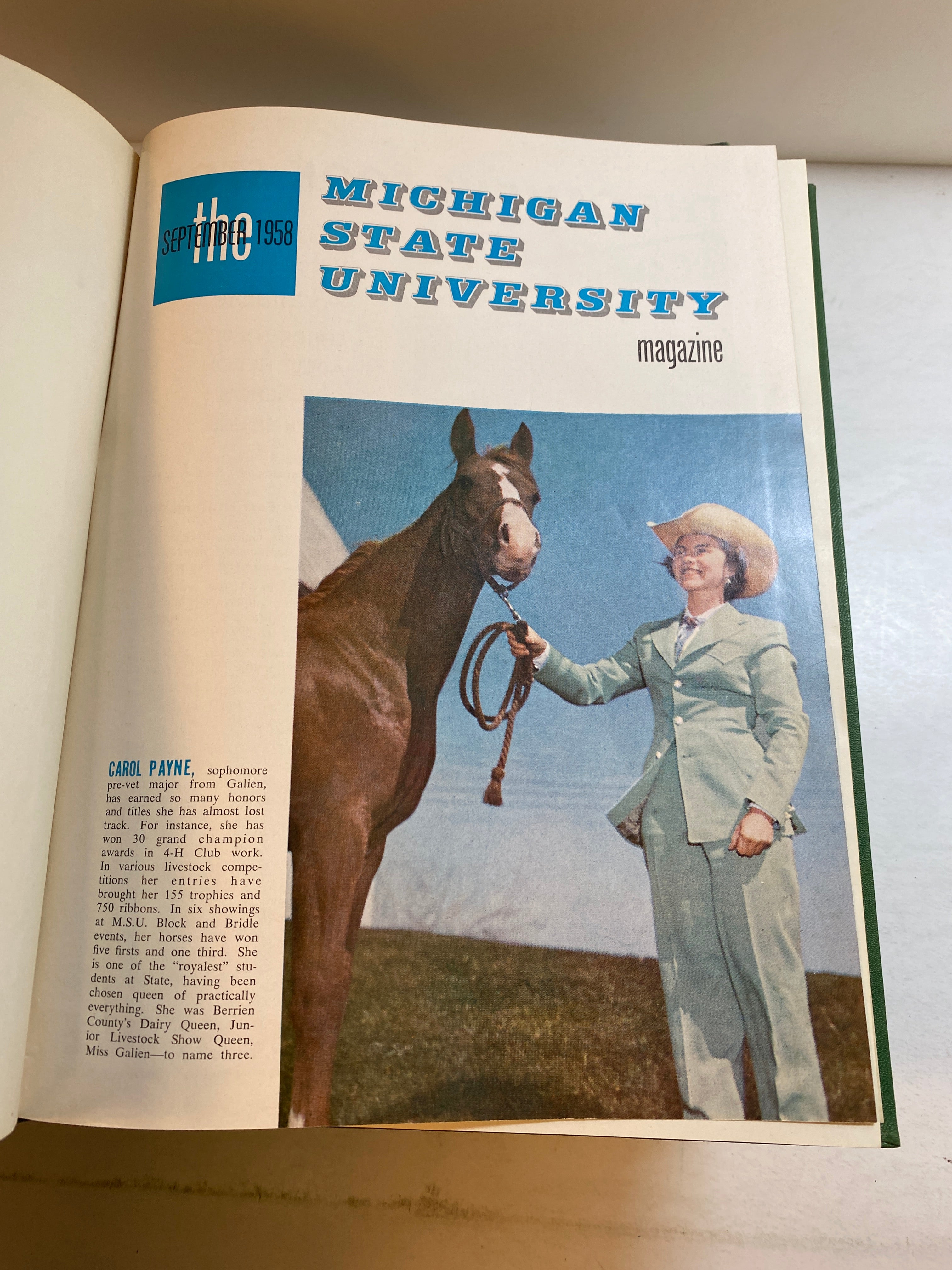 MSU Alumni Magazine Library Bound Complete Years 1955-1960