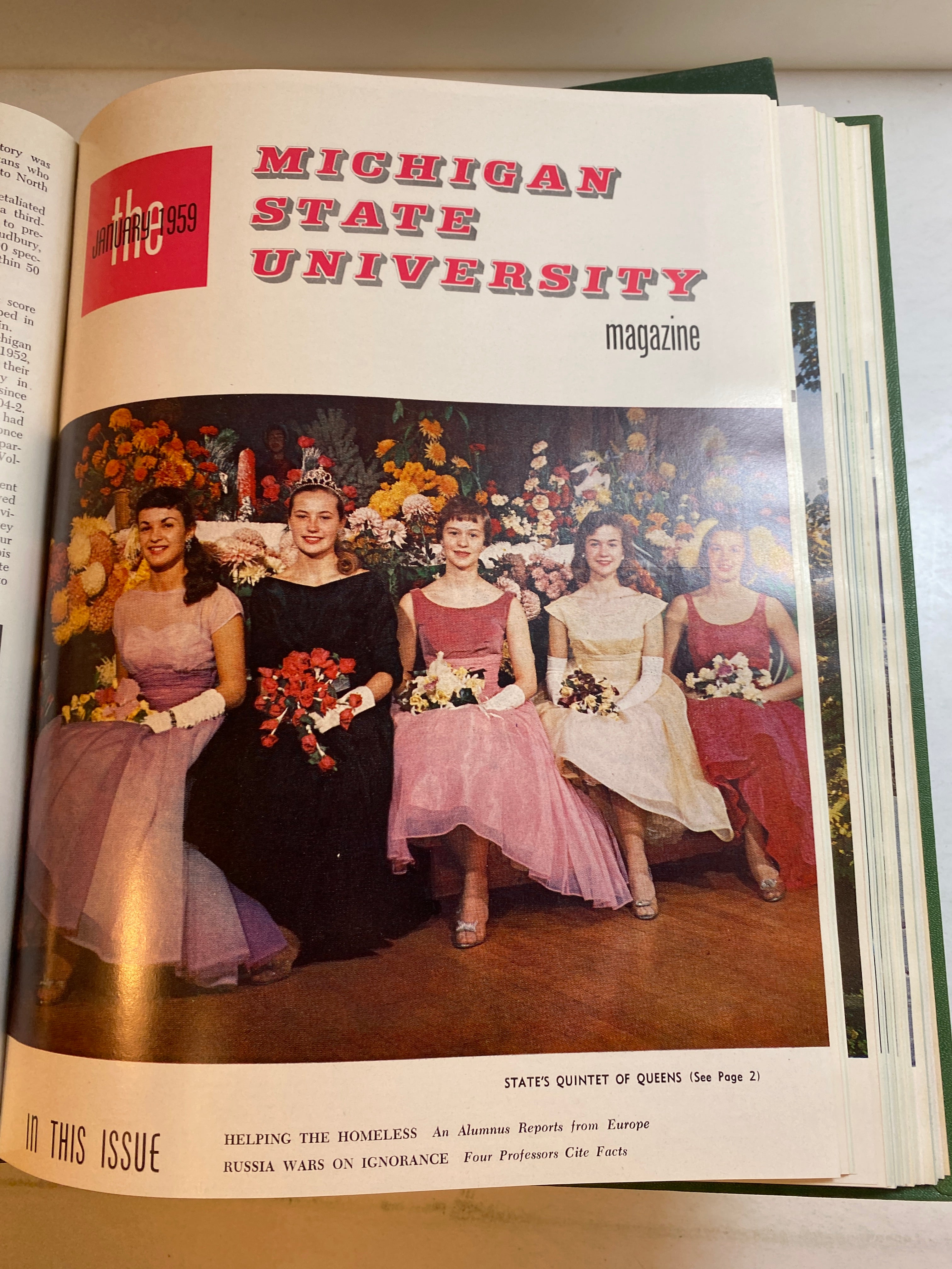 MSU Alumni Magazine Library Bound Complete Years 1955-1960