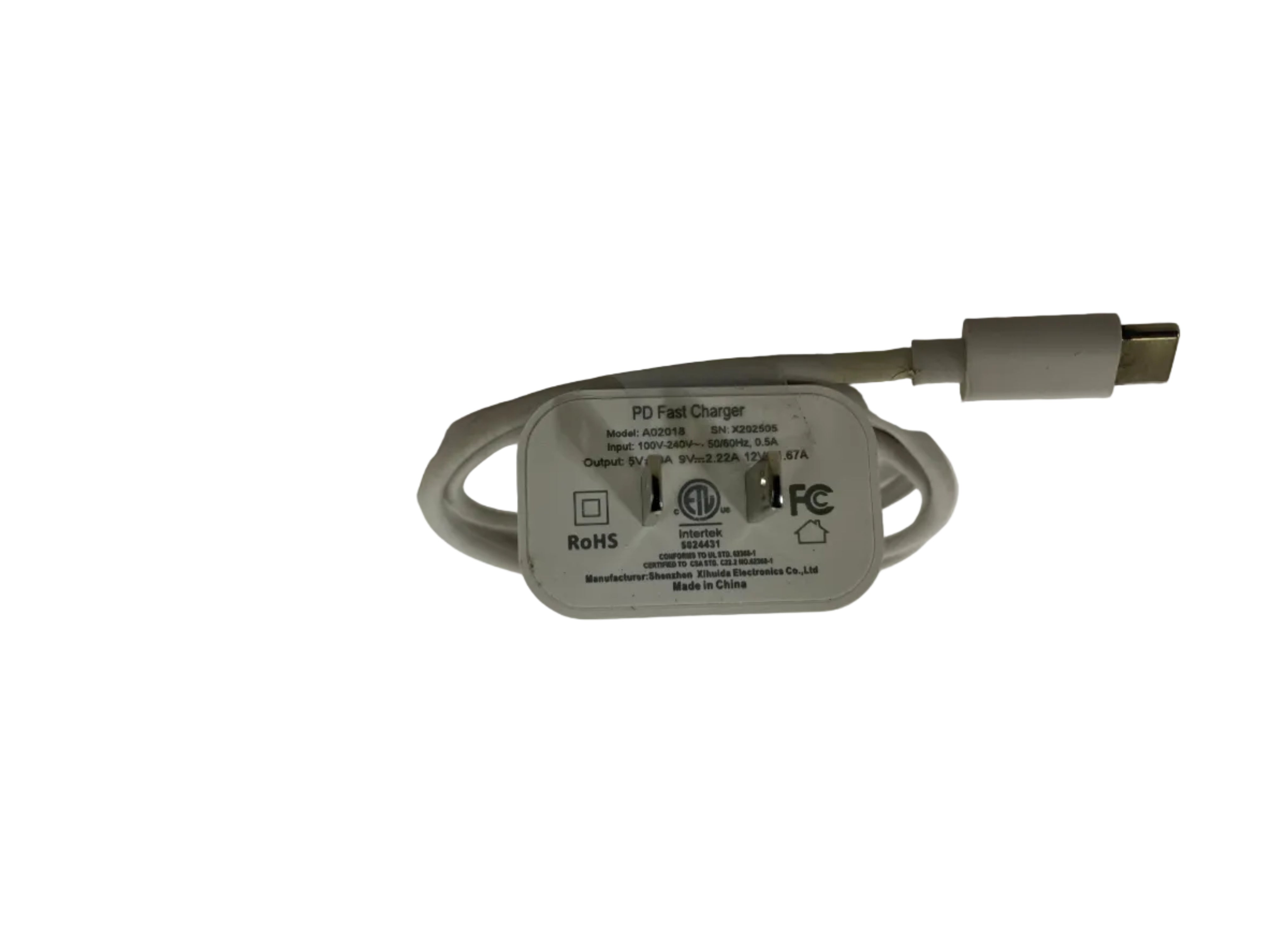 Shenzhen A02018 PD Fast Charger