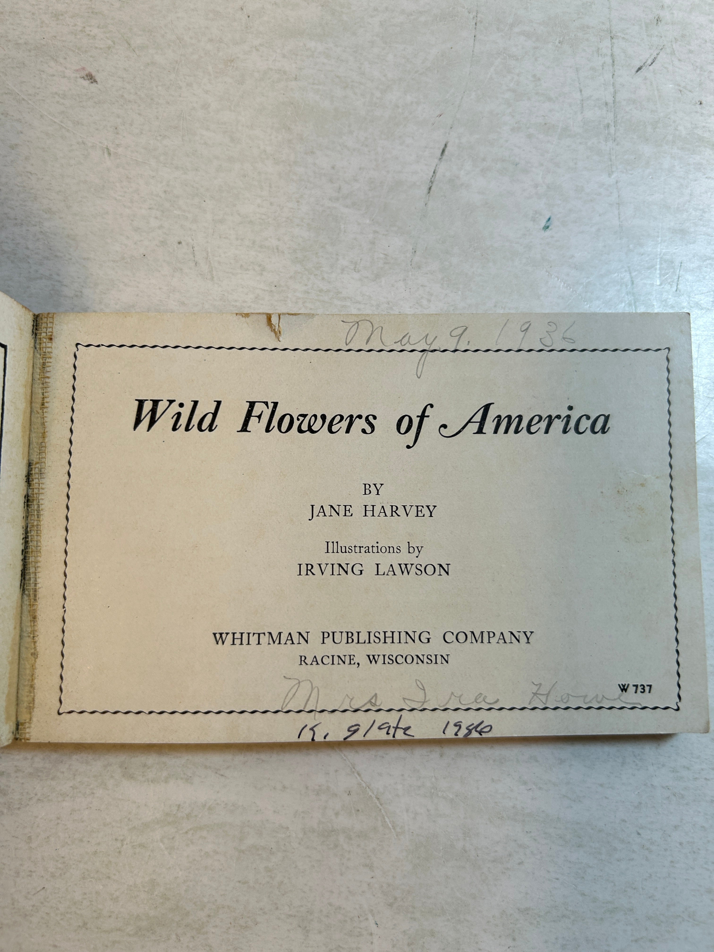 Lot of 5: Mini Guidebooks to Wildflowers and Birds 1931-45