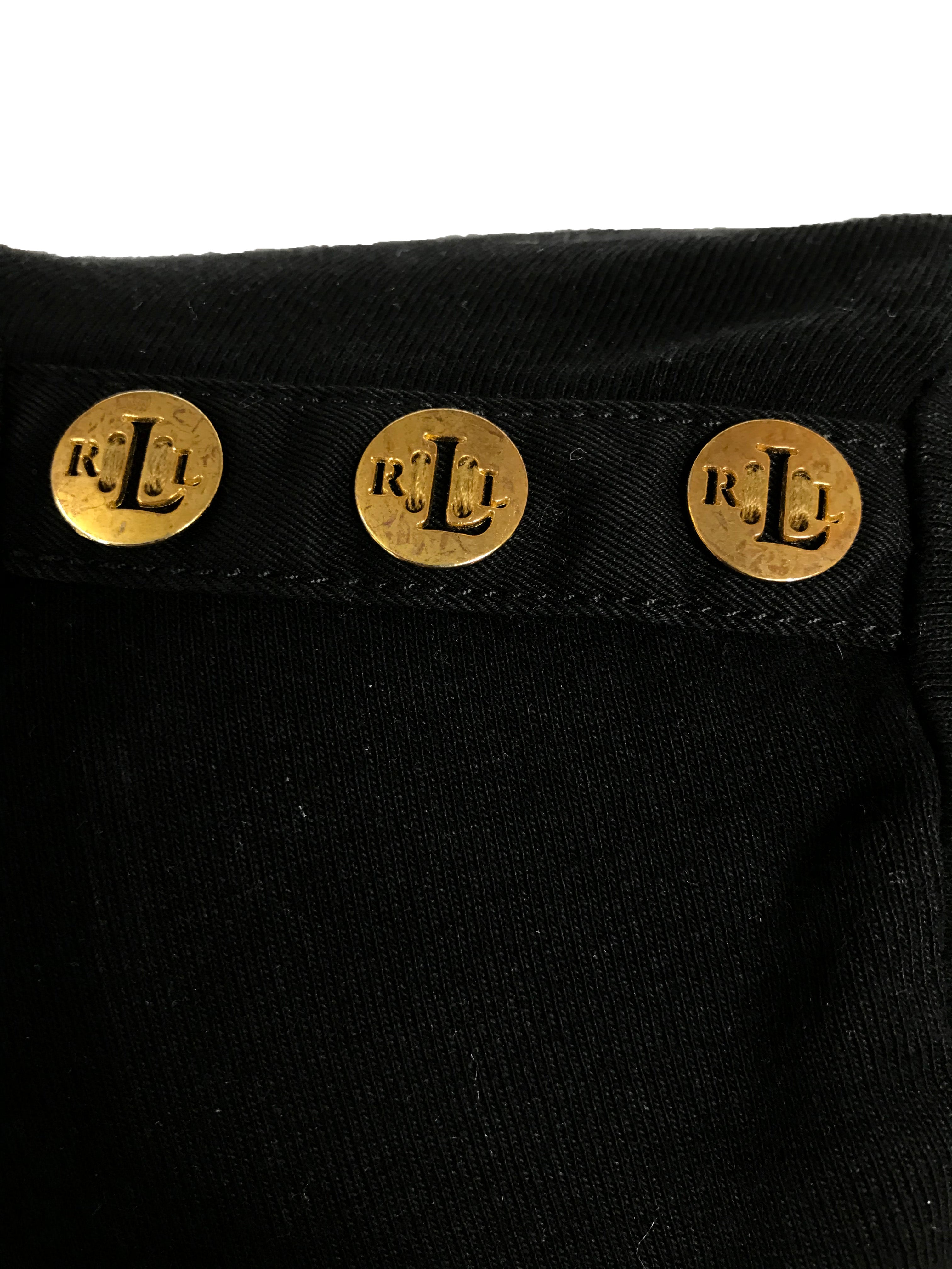 Ralph Lauren Black Long Sleeve Shirt Women's Size S