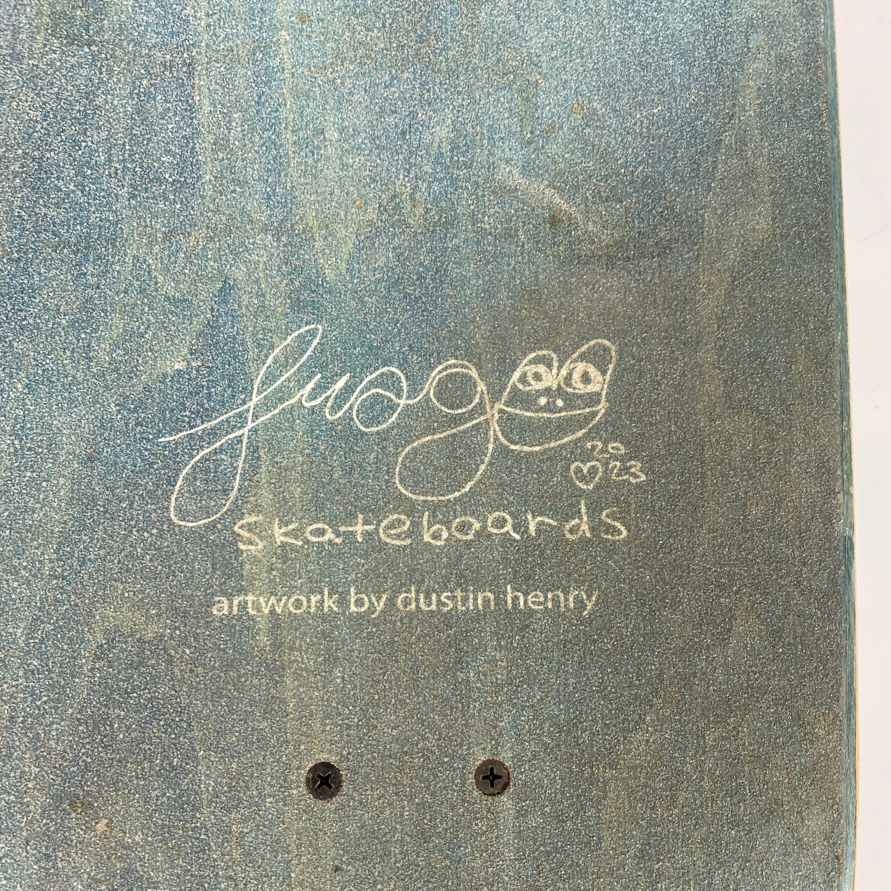 Frog Skateboards Blue Art by Dustin Henry