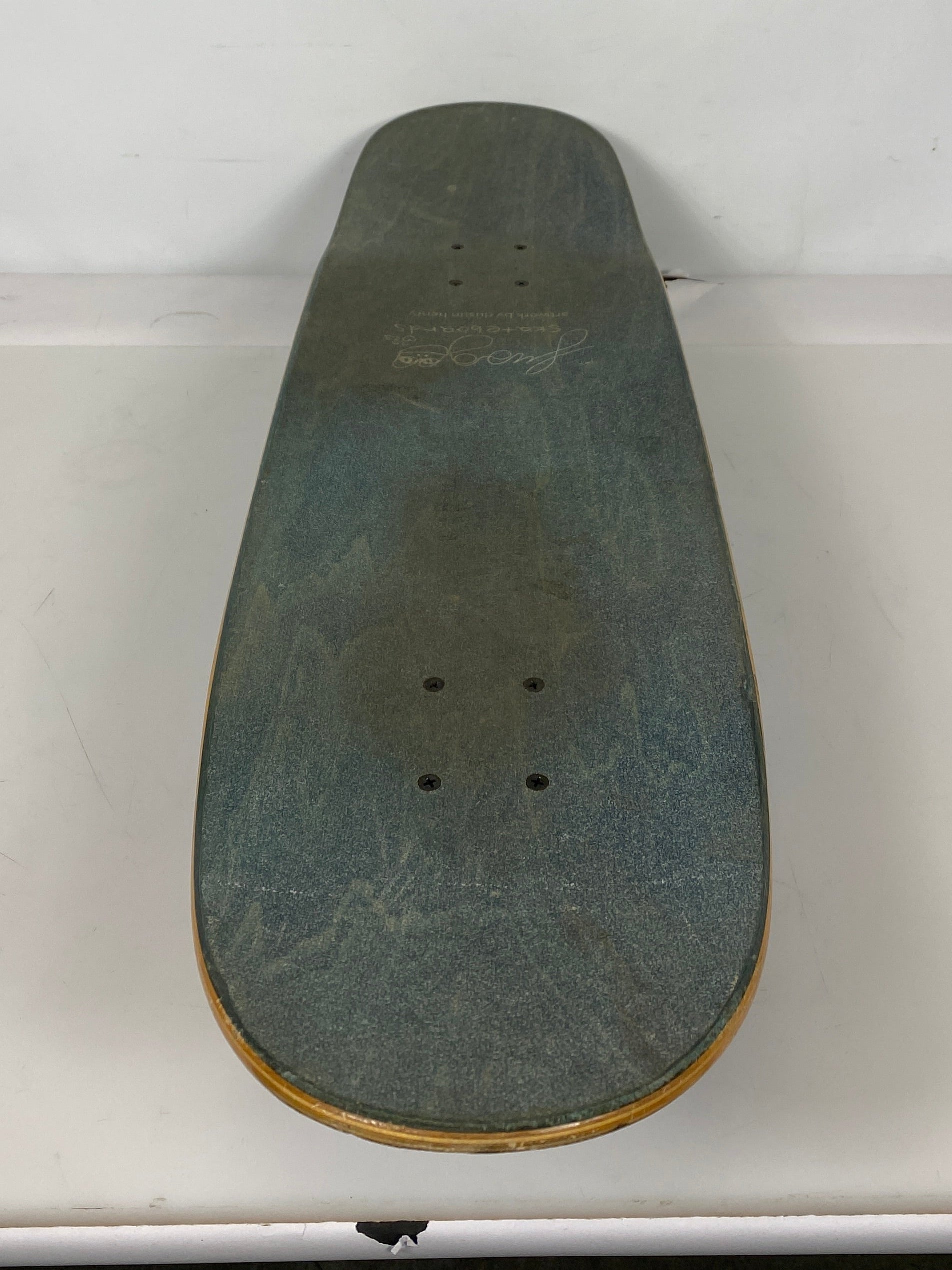 Frog Skateboards Blue Art by Dustin Henry