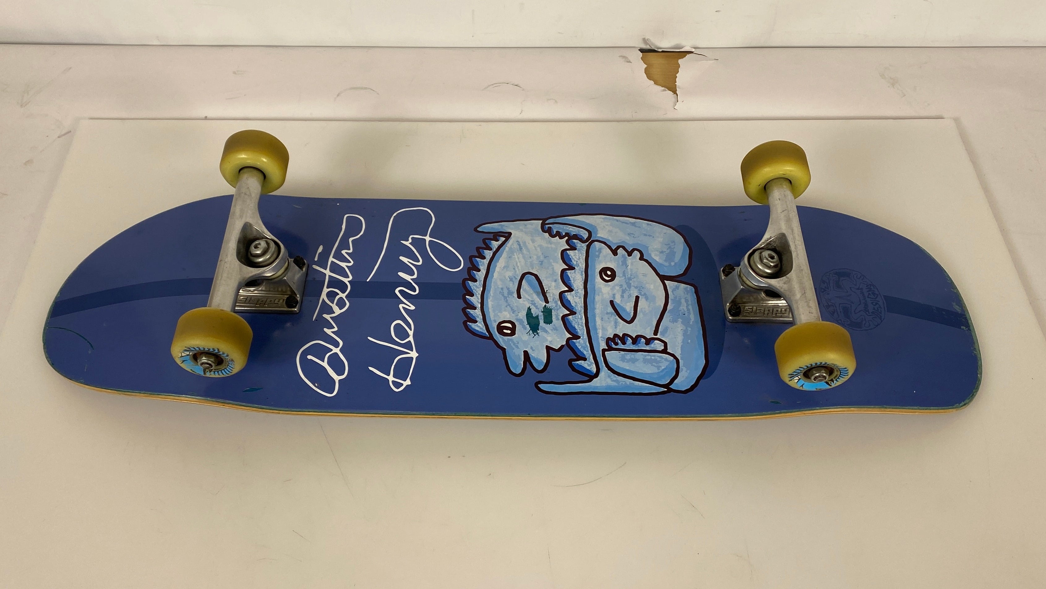 Frog Skateboards Blue Art by Dustin Henry