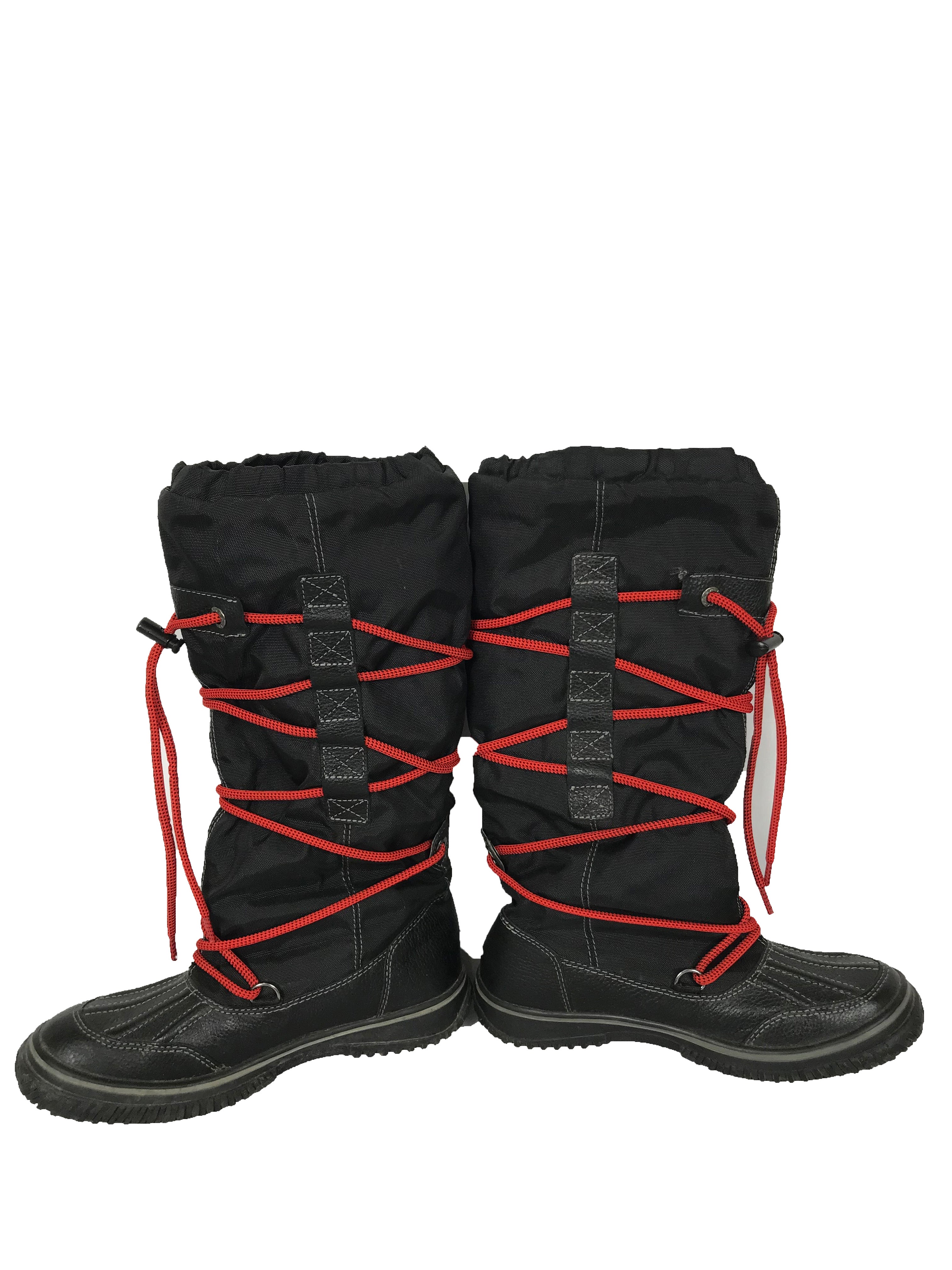 Pajar Black and Red Winter Boots Women's 6