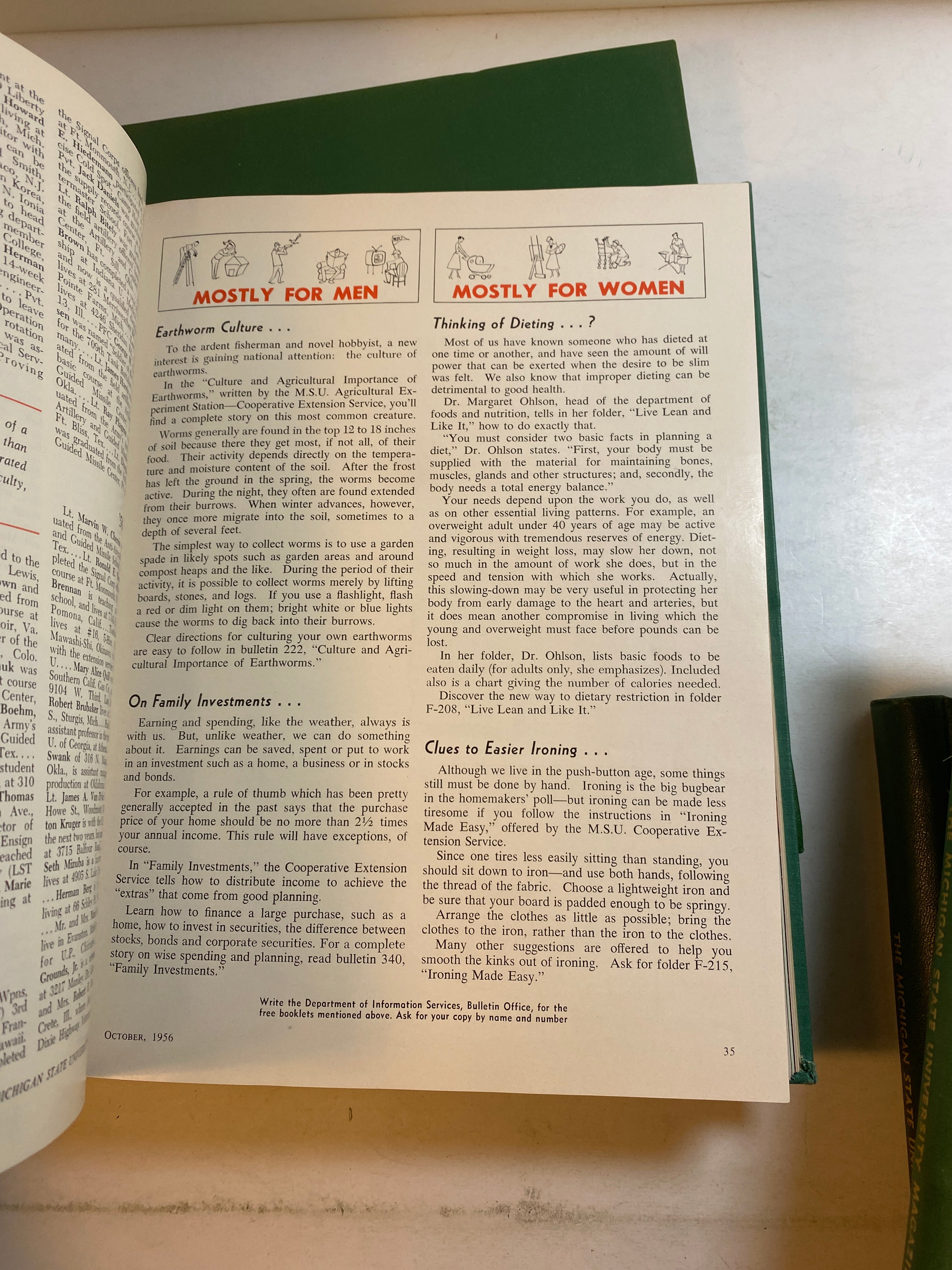 MSU Alumni Magazine Library Bound Complete Years 1955-1960