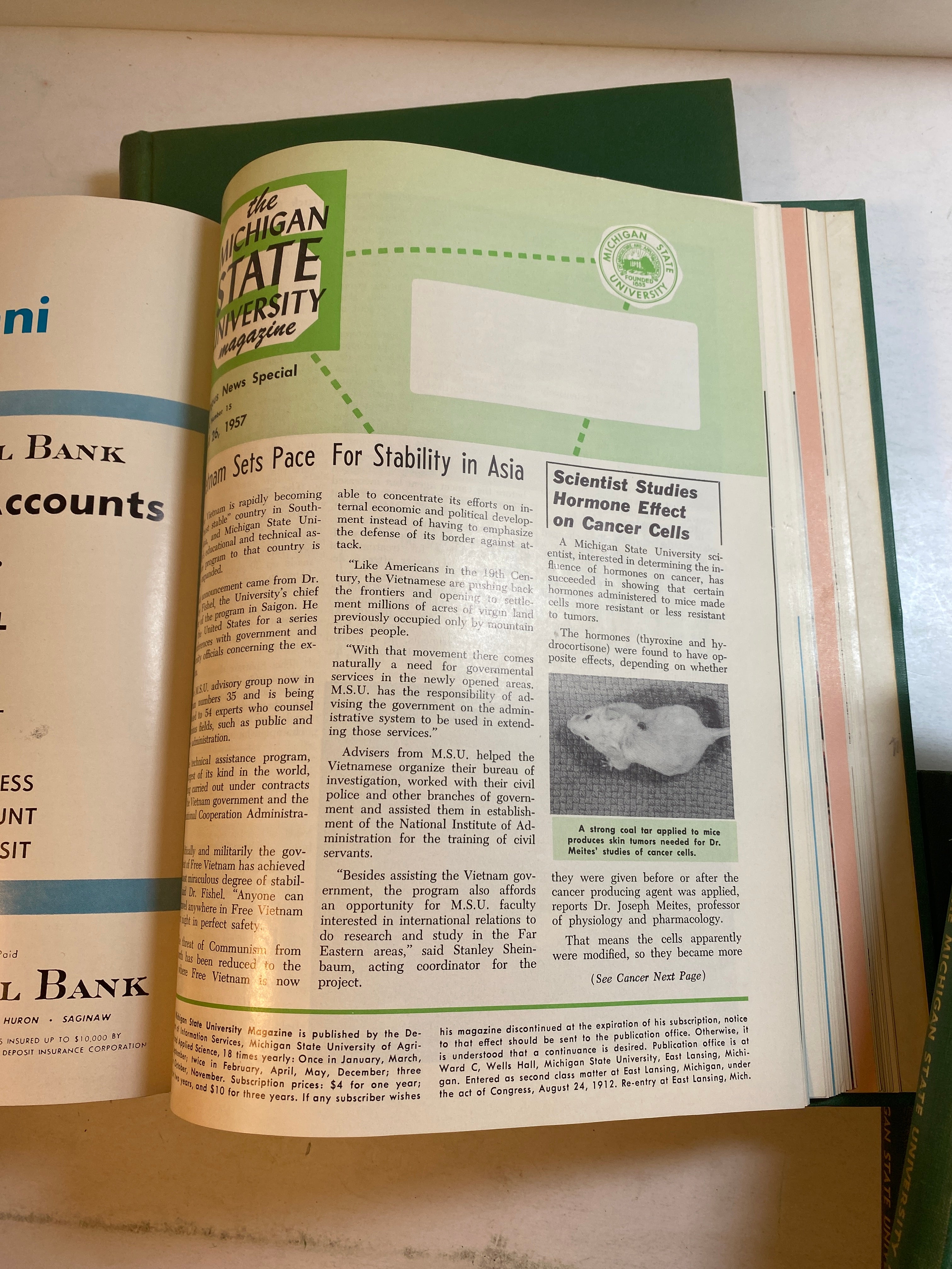 MSU Alumni Magazine Library Bound Complete Years 1955-1960