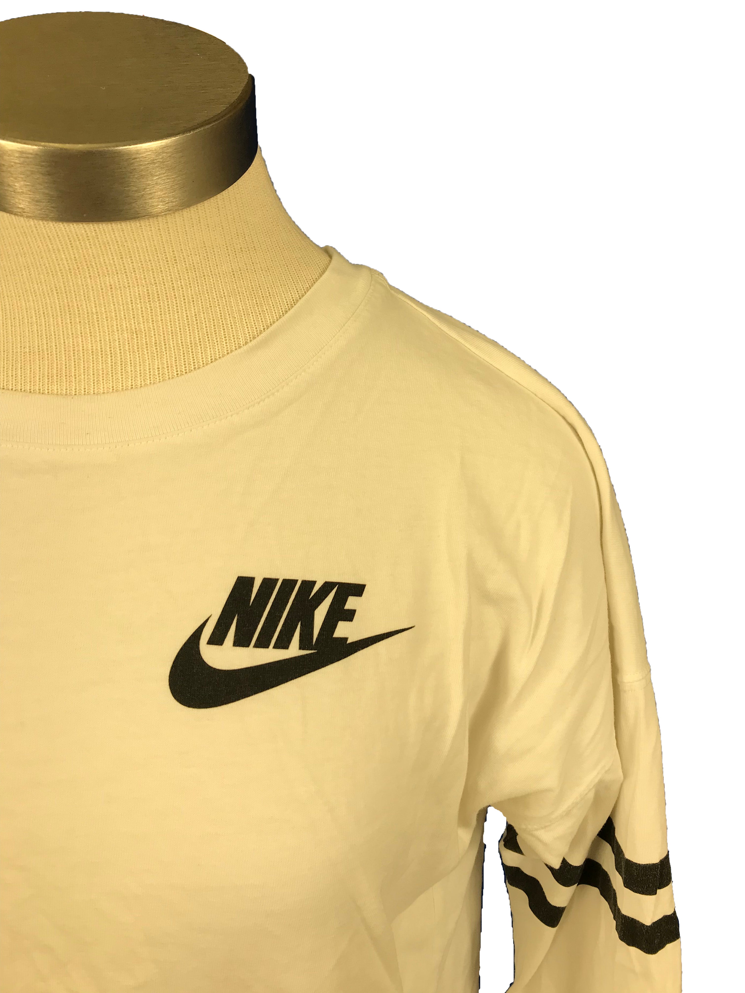 Nike White 3/4 Sleeve T-Shirt Women's Size Medium
