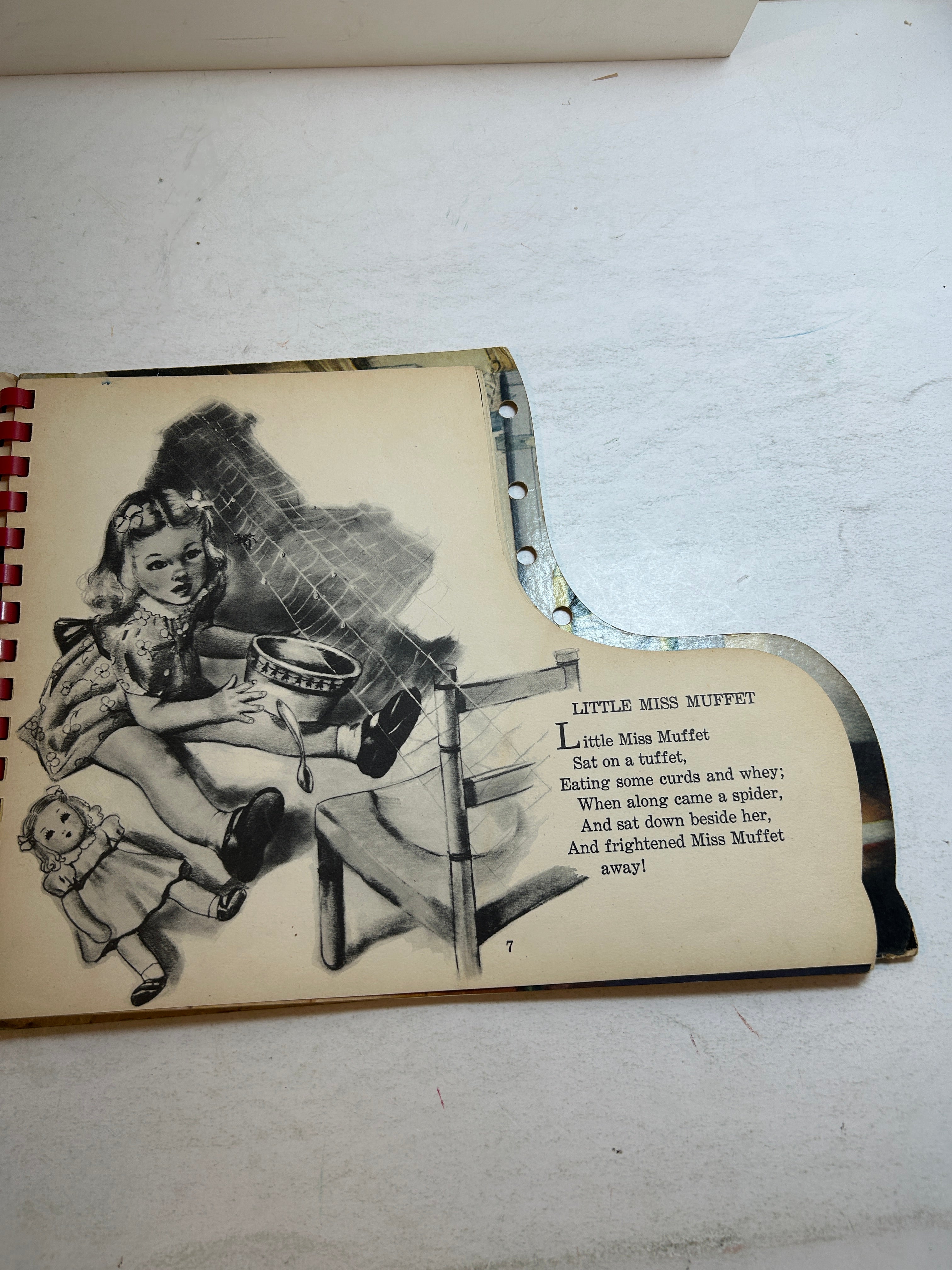 The Shoe Mother Goose Pictures by Dirk Spiral Bound 1951