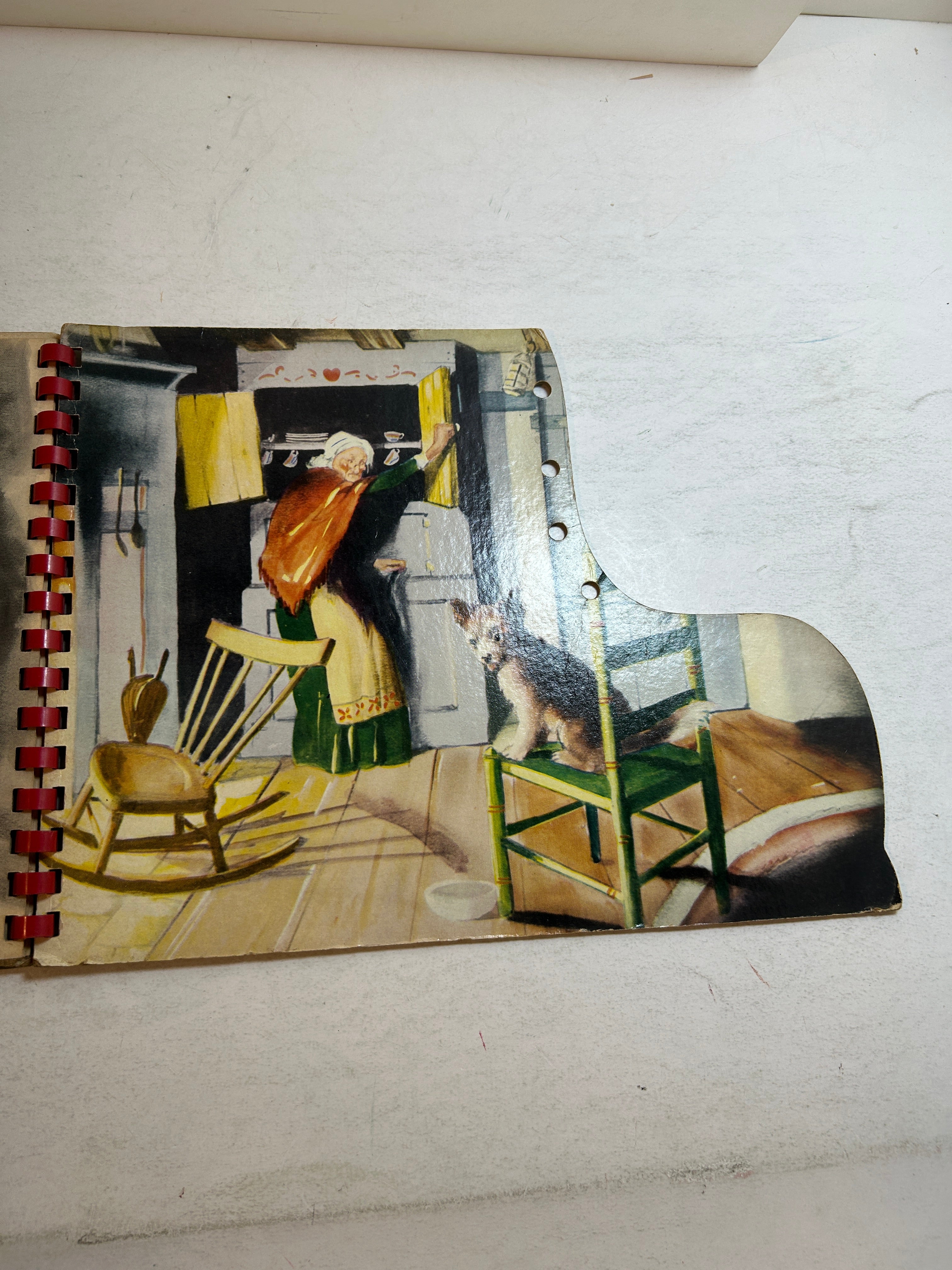 The Shoe Mother Goose Pictures by Dirk Spiral Bound 1951