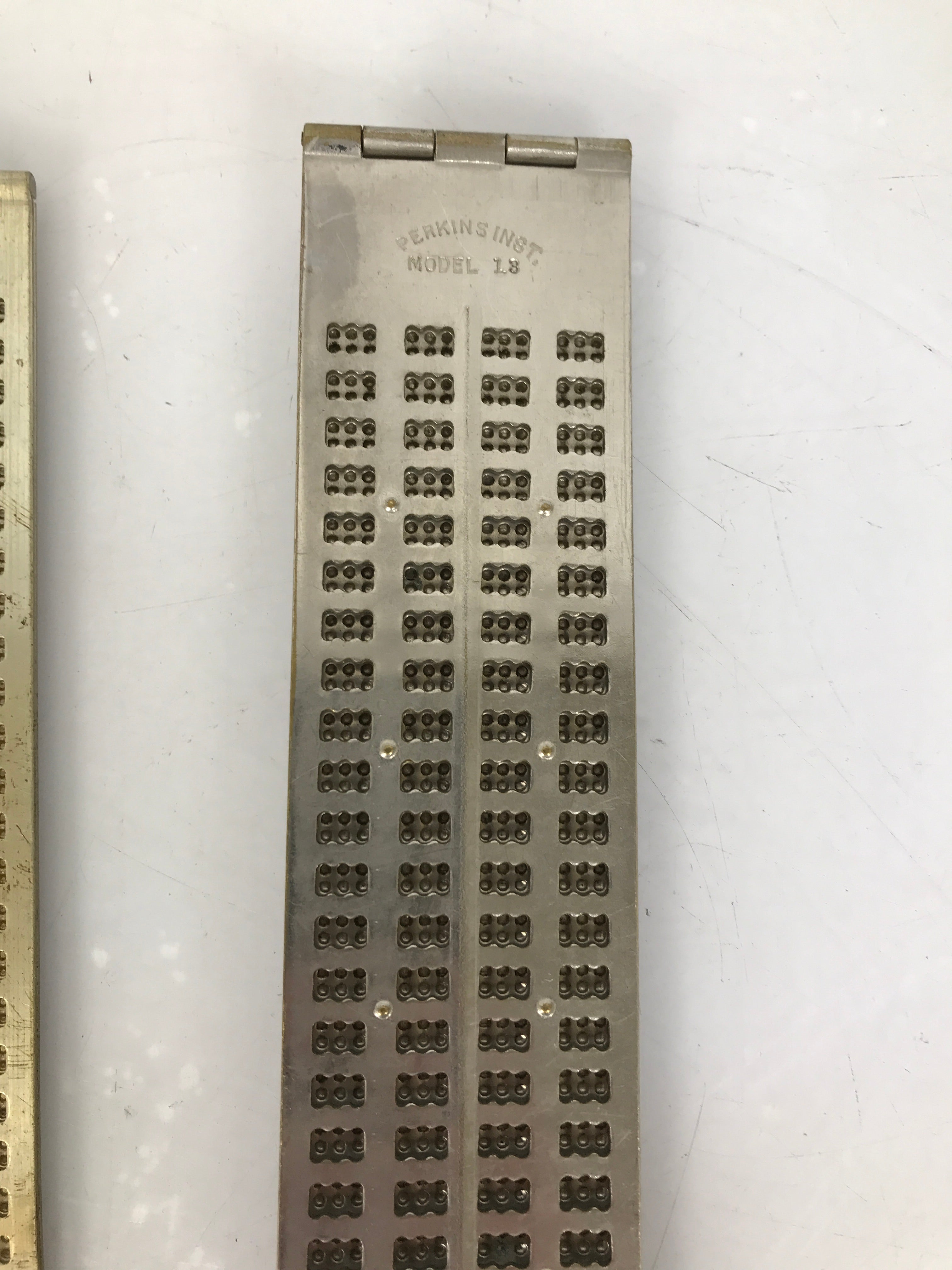 Vintage Braille Metal Folding Slates Howe Press 137 & Perkins 13