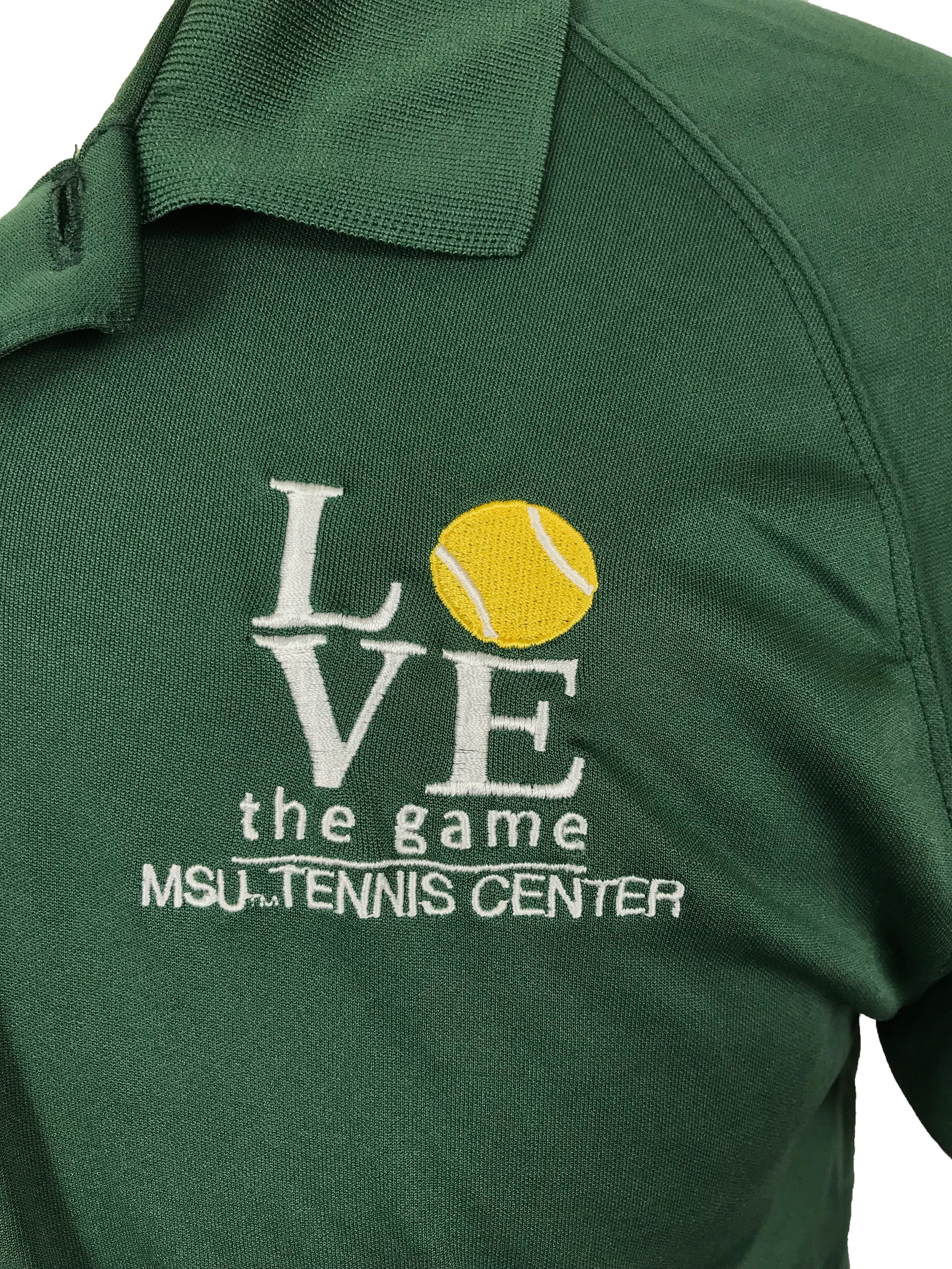 Sport-Tek Green MSU Tennis Polo Men's Size M