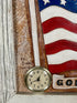 September Eleventh Leather Memorial Piece 'Raising the Flag at Ground Zero'
