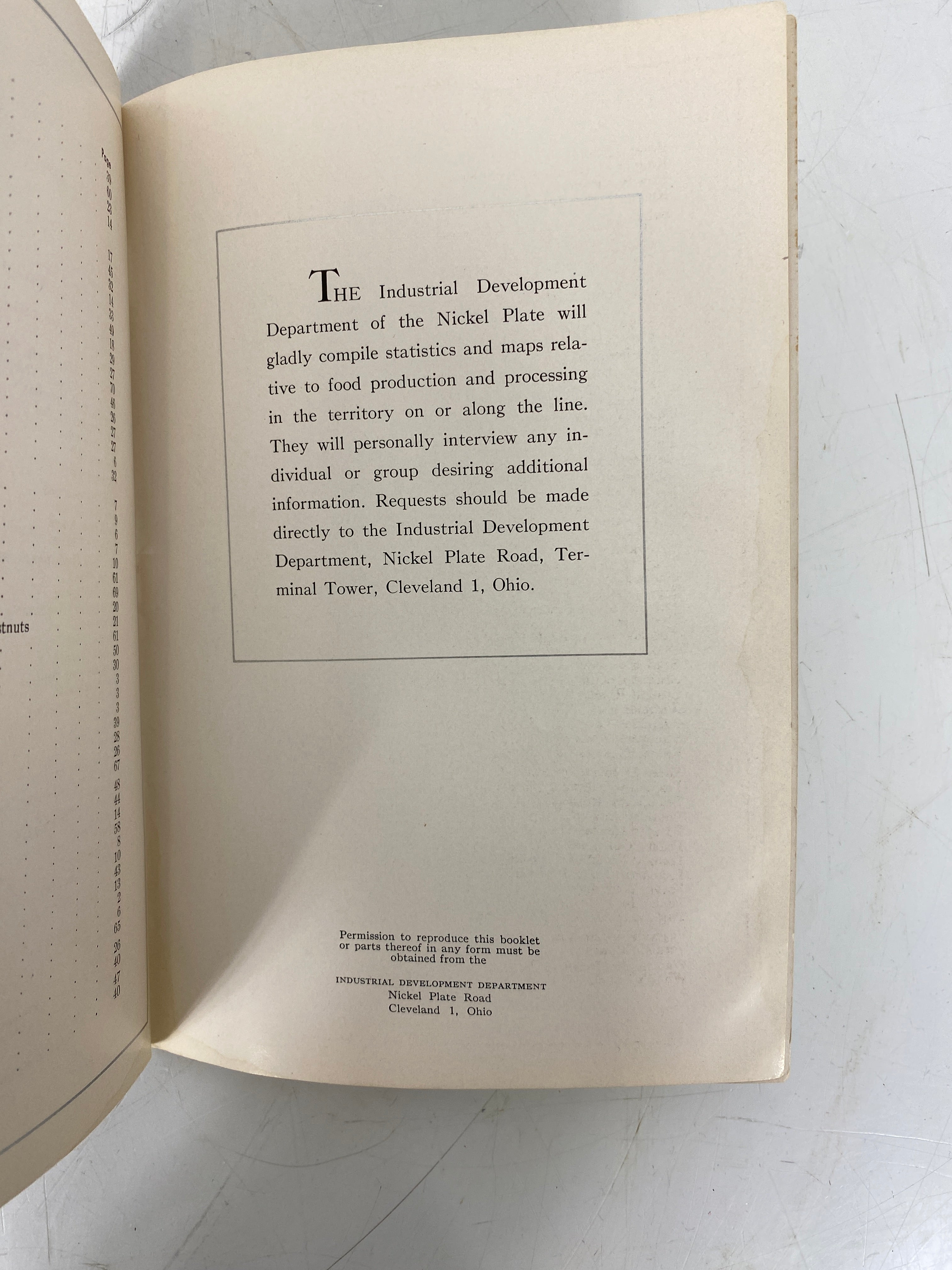 The Market Basket (1949) Rare Nickel Plate Road Recipe Booklet SC