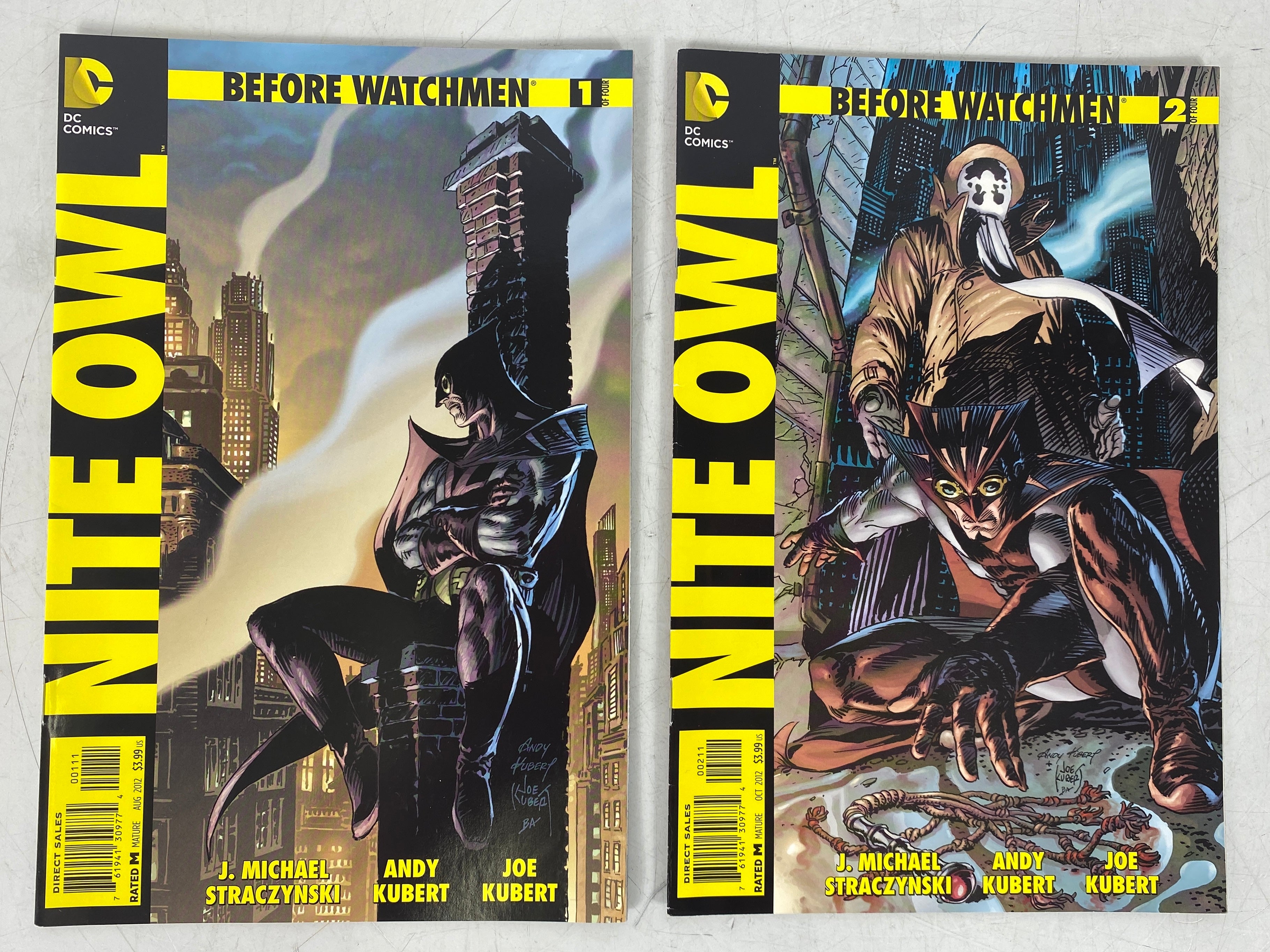 Lot of 5 Before Watchmen Nite Owl #1-4 with Variant (2012-2013)