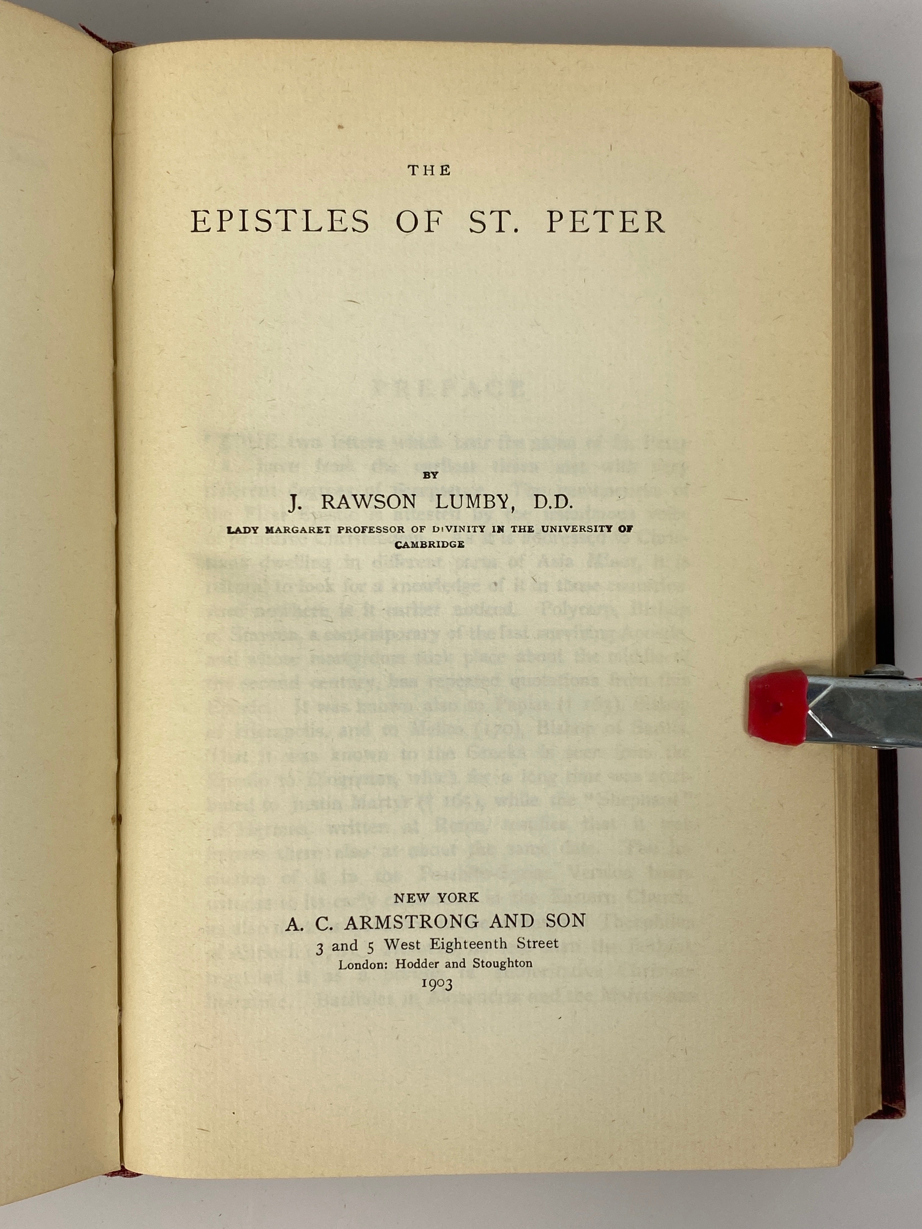 Lot of 8: The Expositor's Bible 1903 Antique A.C. Armstrong & Son HC