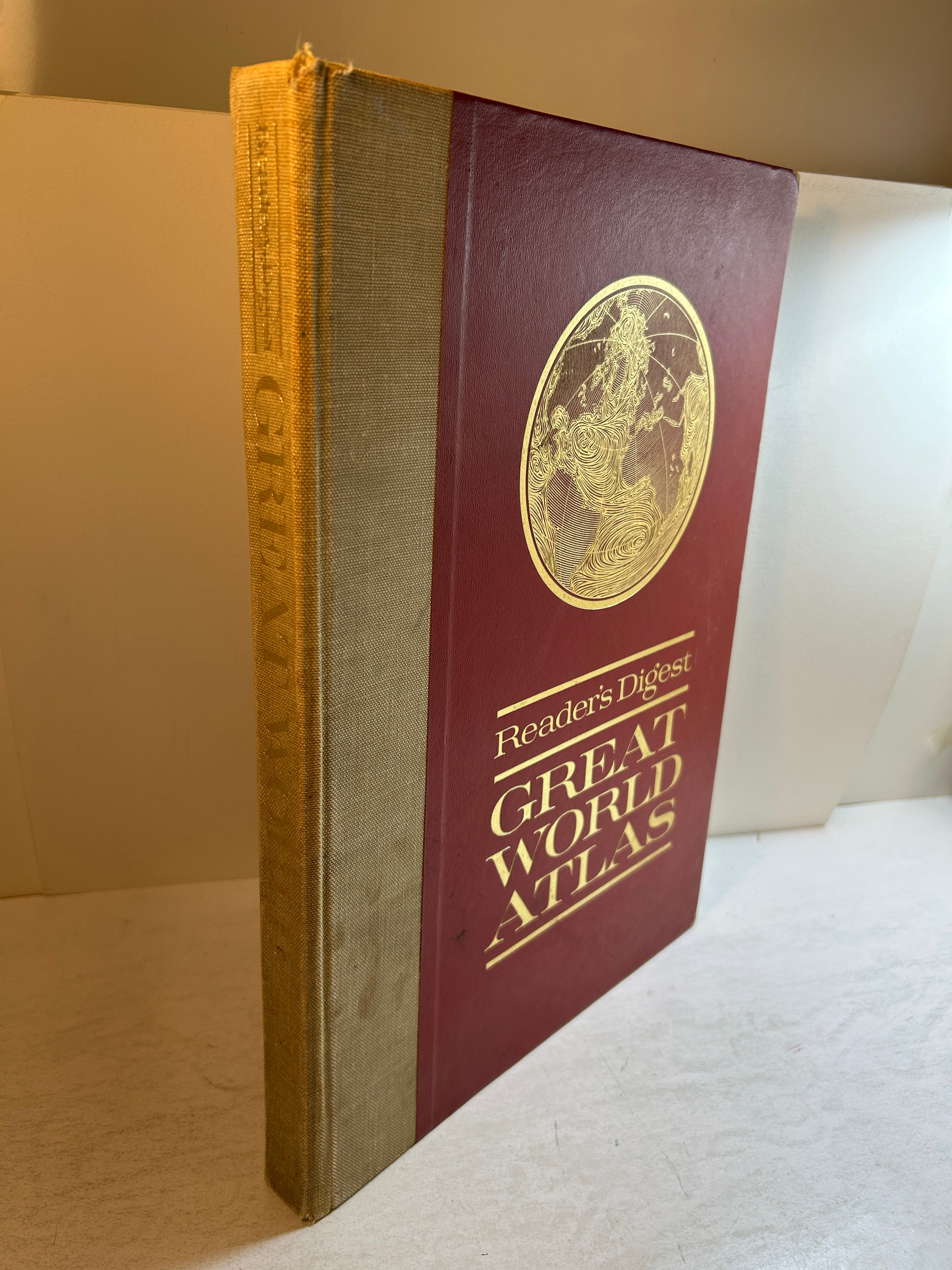 Readers Digest Great World Atlas Oversized 1st Ed 1963 HC