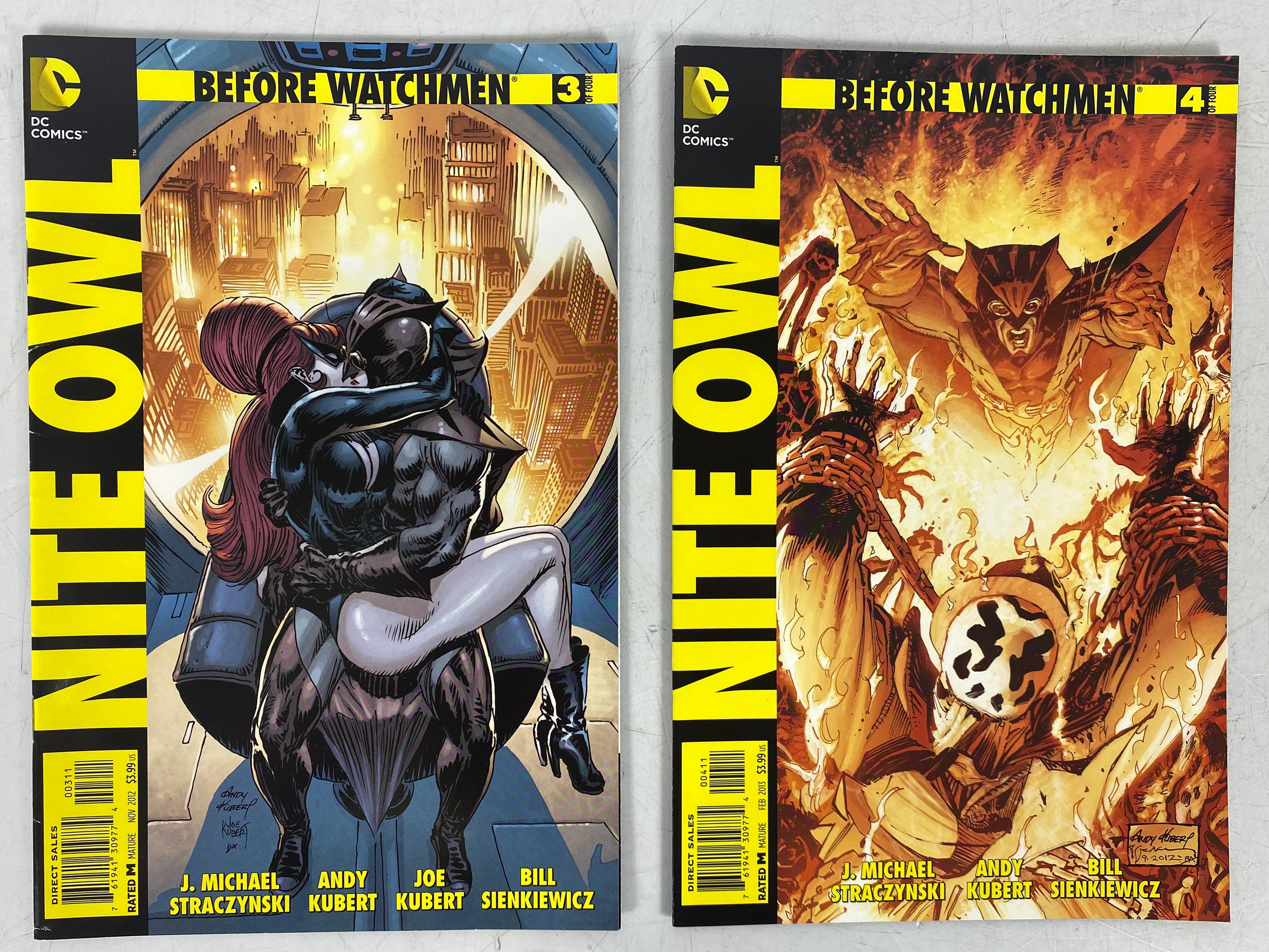 Lot of 5 Before Watchmen Nite Owl #1-4 with Variant (2012-2013)