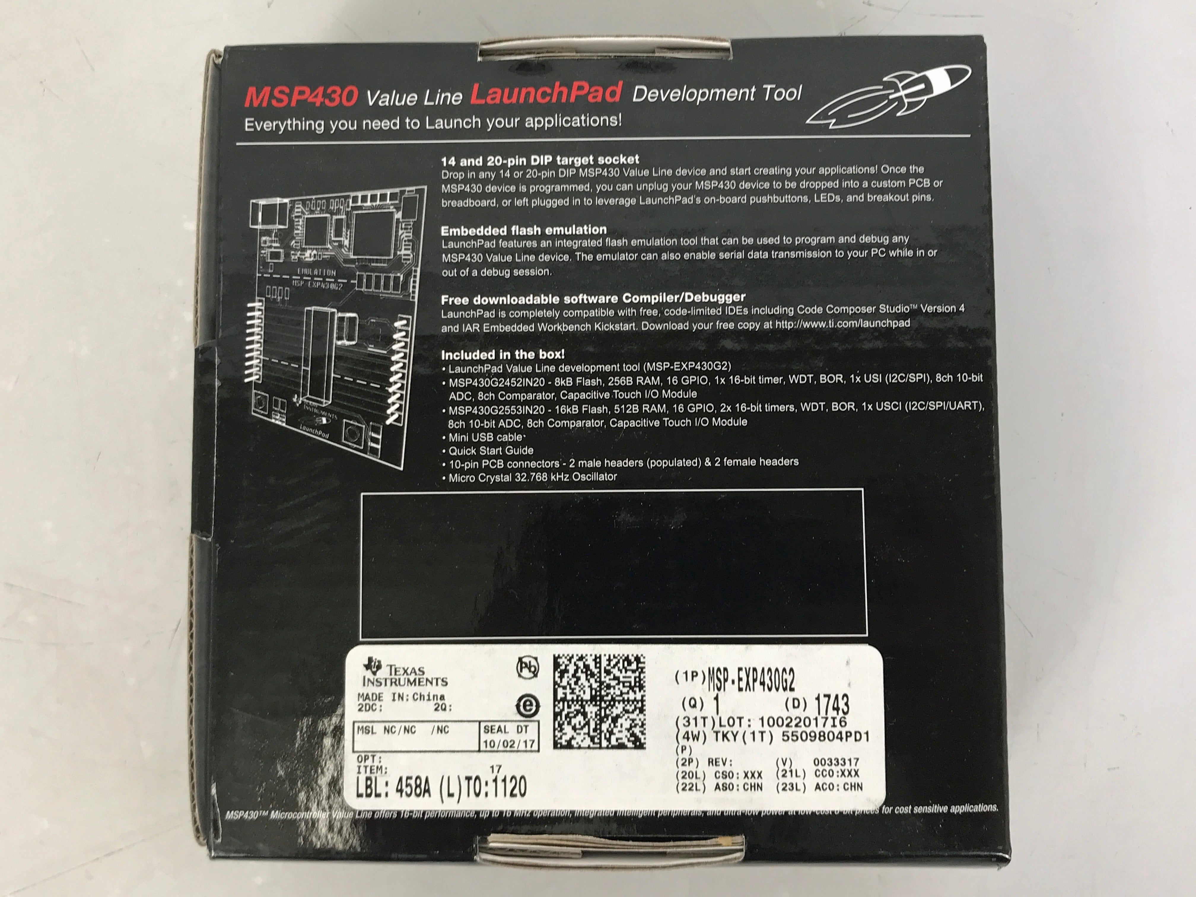 Texas Instruments MSP-EXP430G2 LaunchPad Development Kit