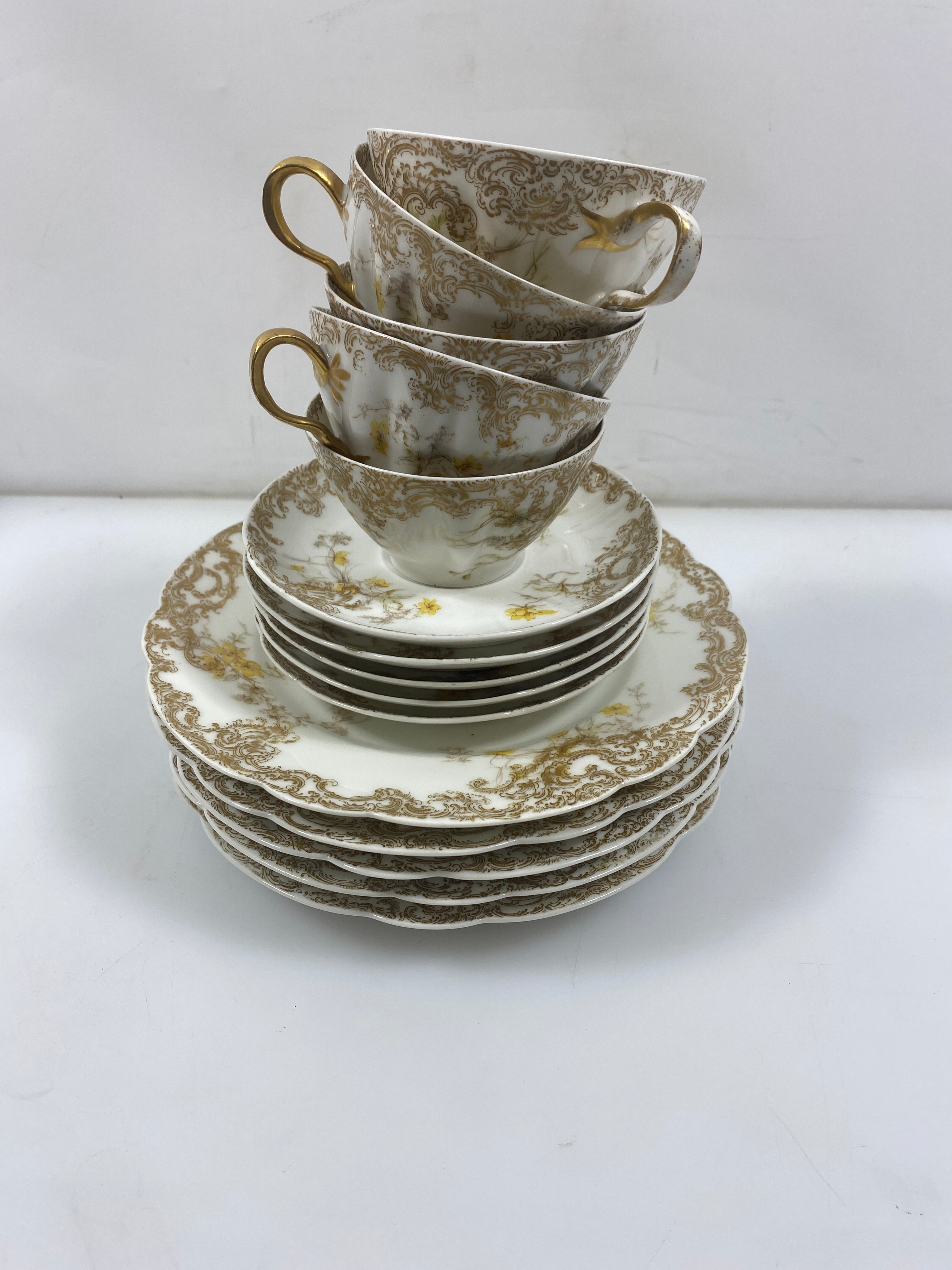 Haviland+Co. Limoges France Schleiger 4762 15pc Tea Set