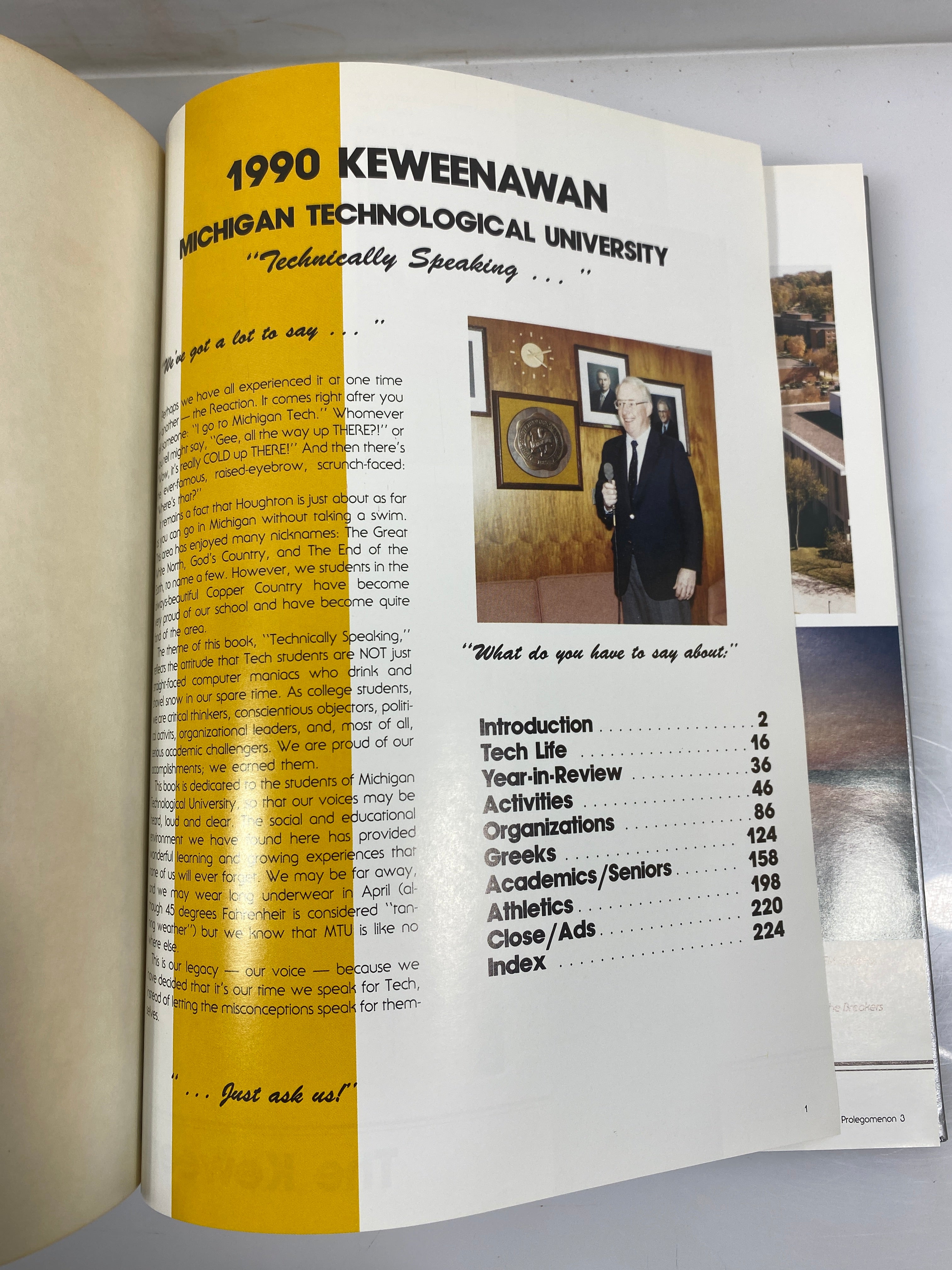 1990 Michigan Technological University Yearbook "Keweenawan" HC