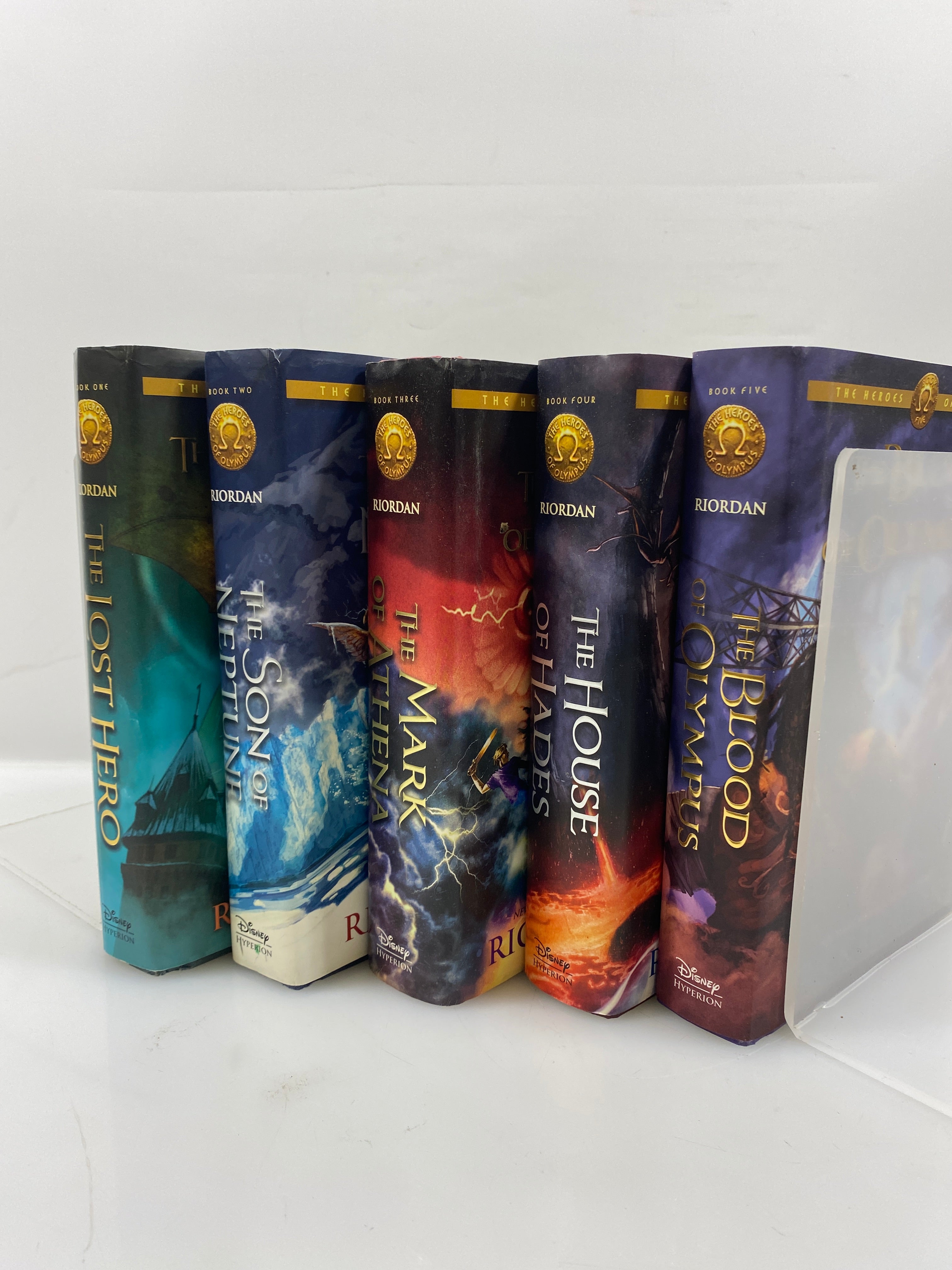 Set of 5: The Heroes of Olympus Rick Riordan Books HC 2010-2014