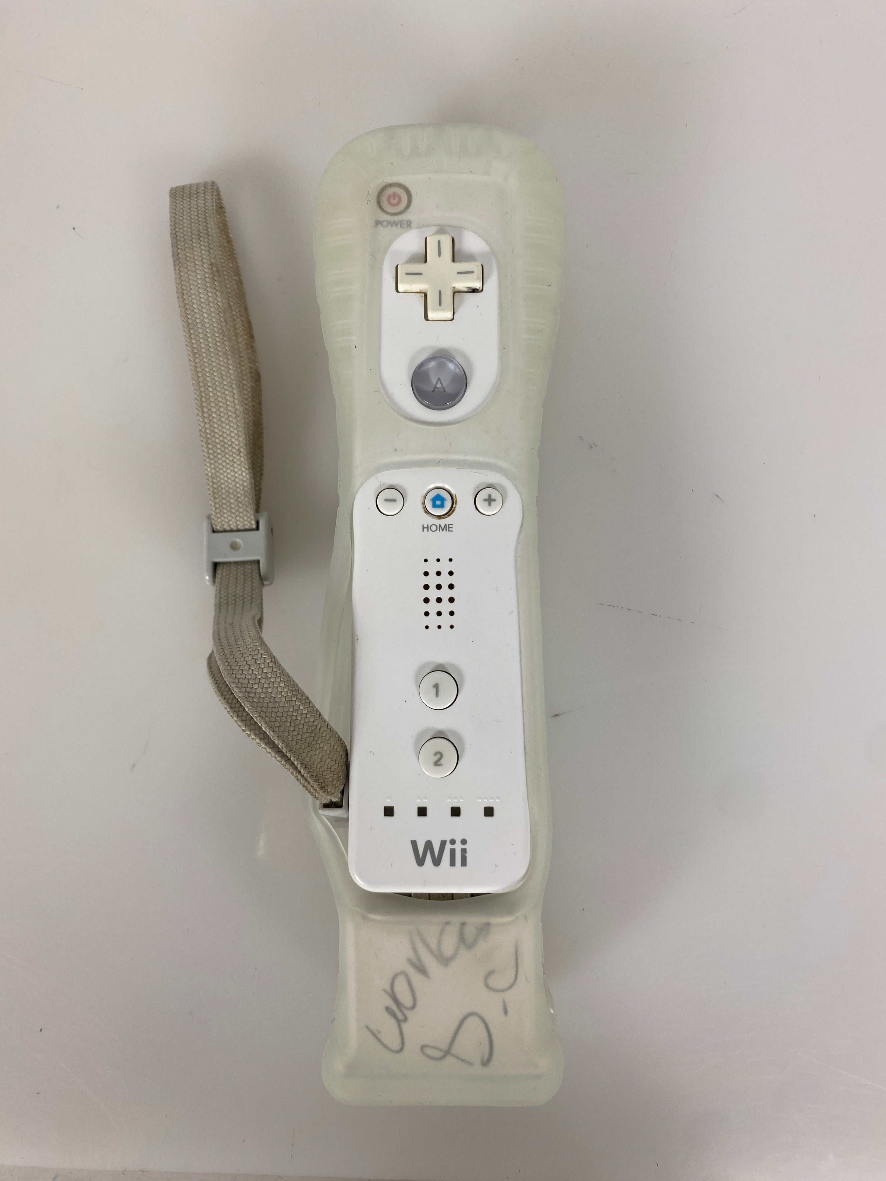 Nintendo Wii Remote Control RVL-003 w/ Motion Adapter Plus RVL-026