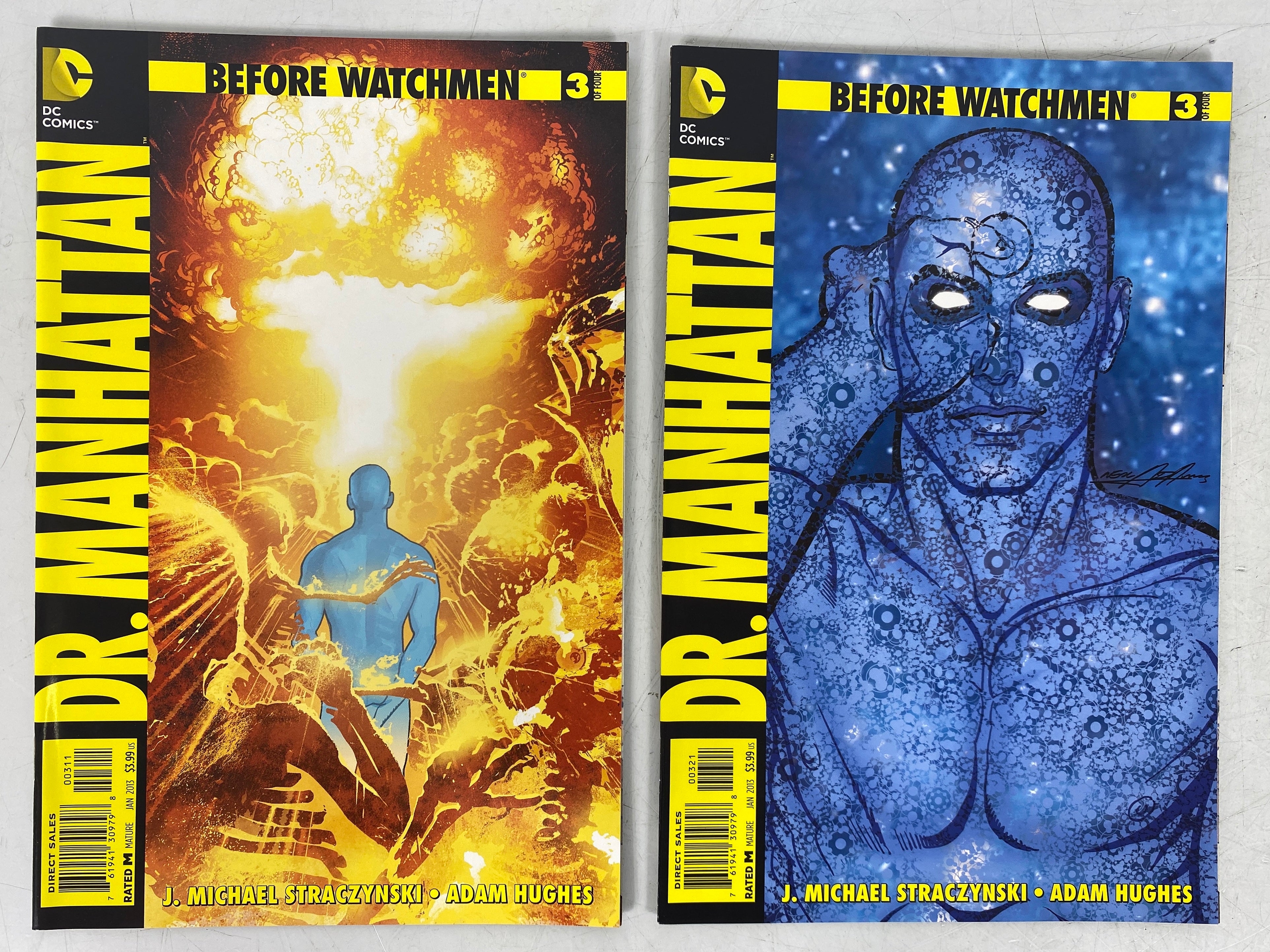 Lot of 5 Before Watchmen Dr. Manhattan #1-4 with Variant (2012-2013)