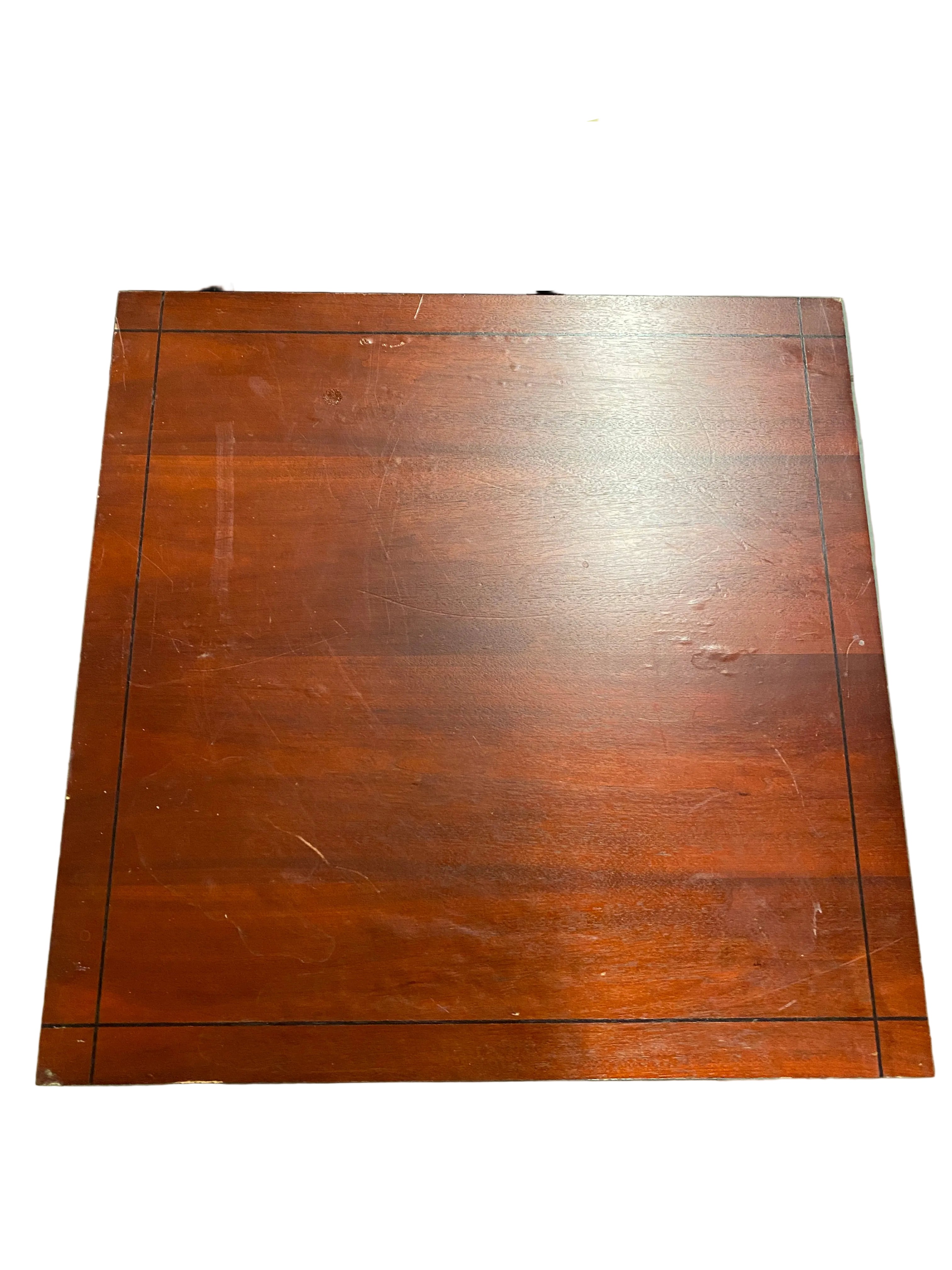Square Laminate Mahogany Coffee Table