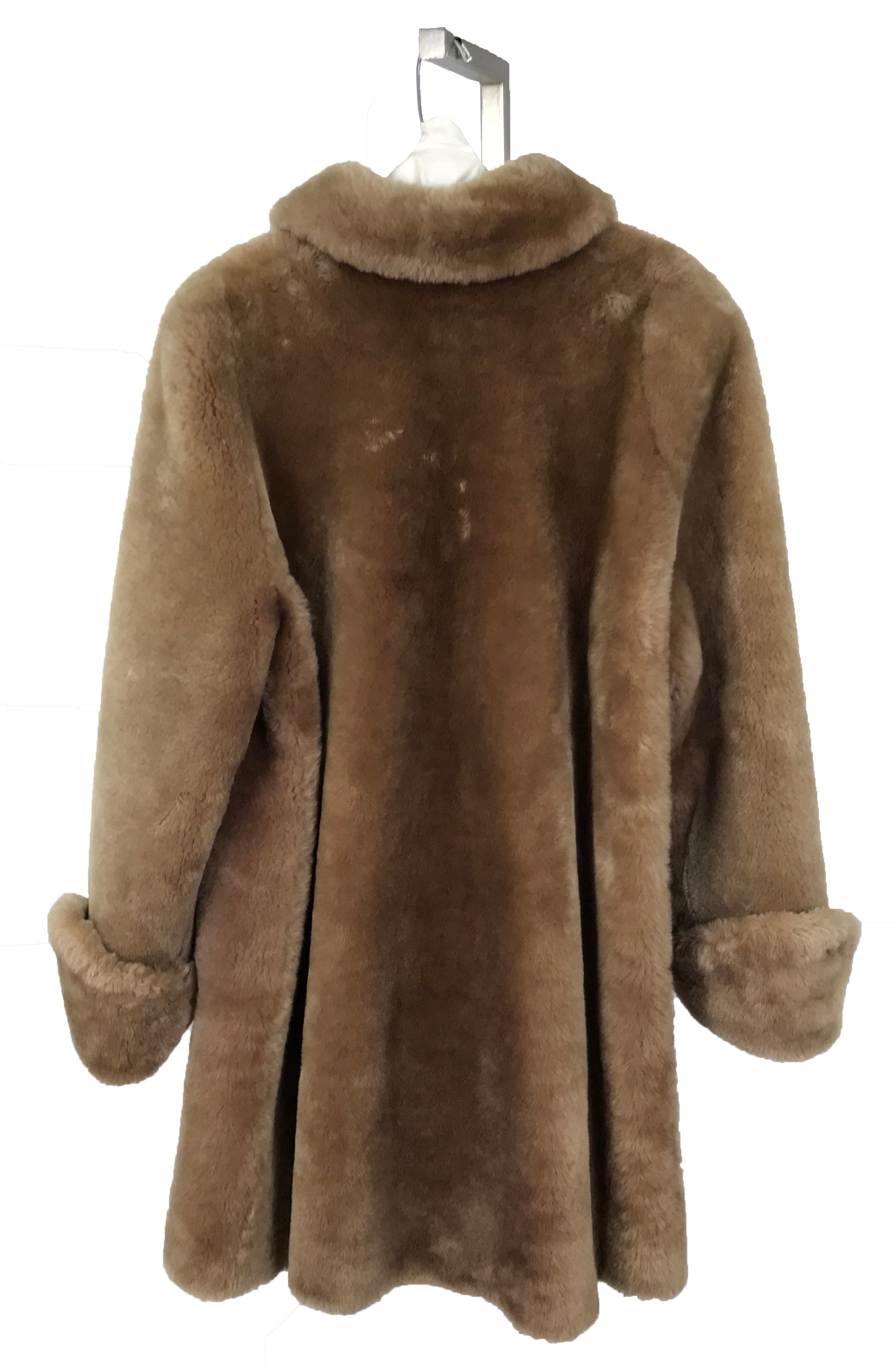 Vintage Laskin Skinner Light Brown Faux Fur Jacket