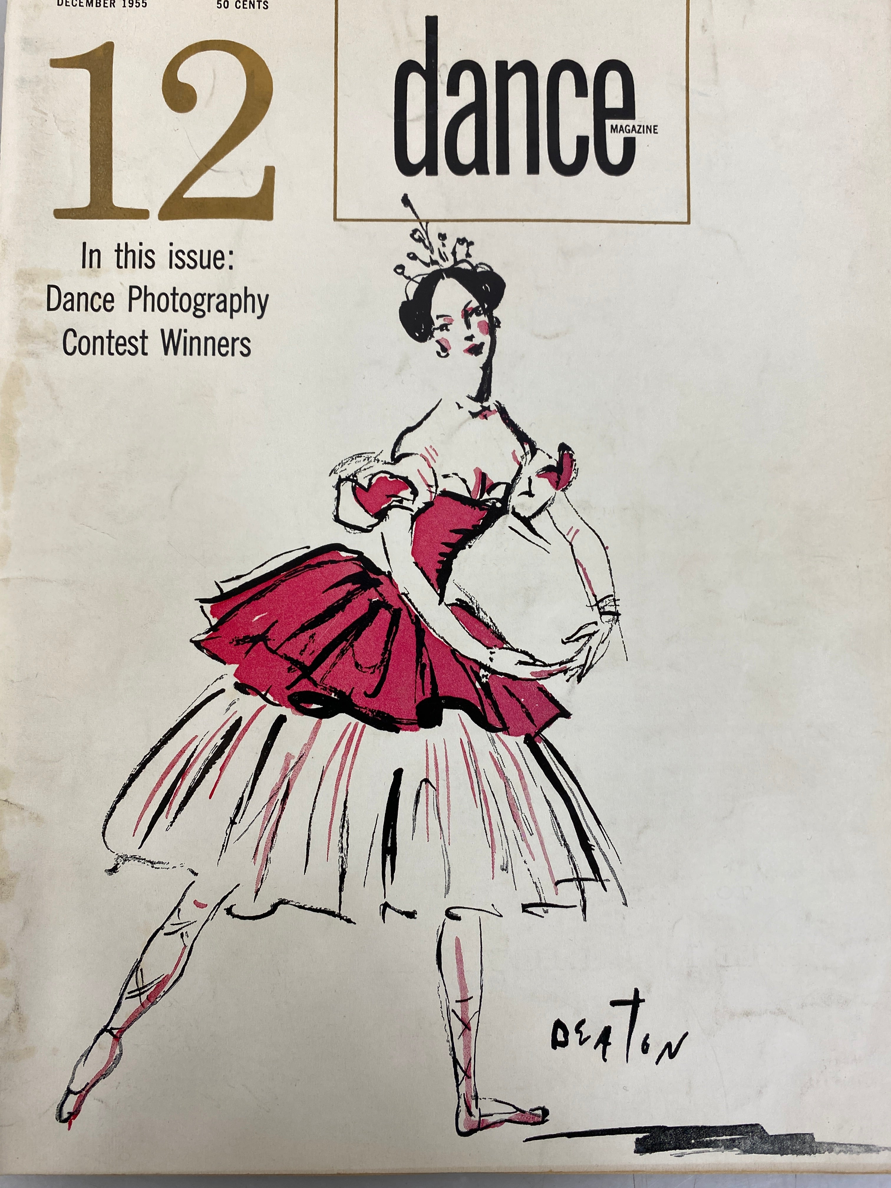 Lot of 9 Vintage The American Dancer Magazines Rare 1955 Issues