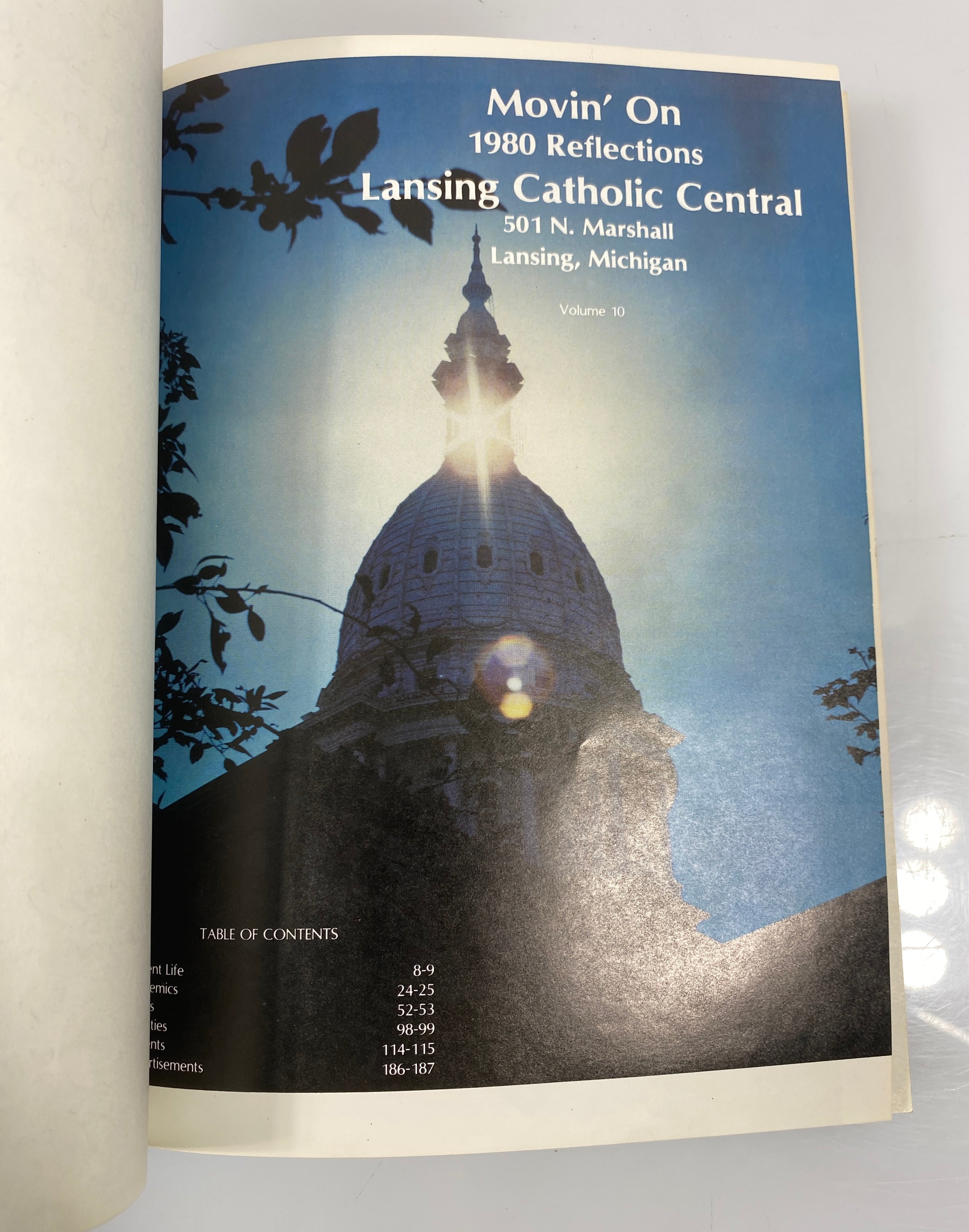 1980 Lansing Catholic Central High School "Reflection" Lansing Michigan
