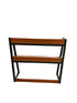 2 Tier Oak Wood Shelving