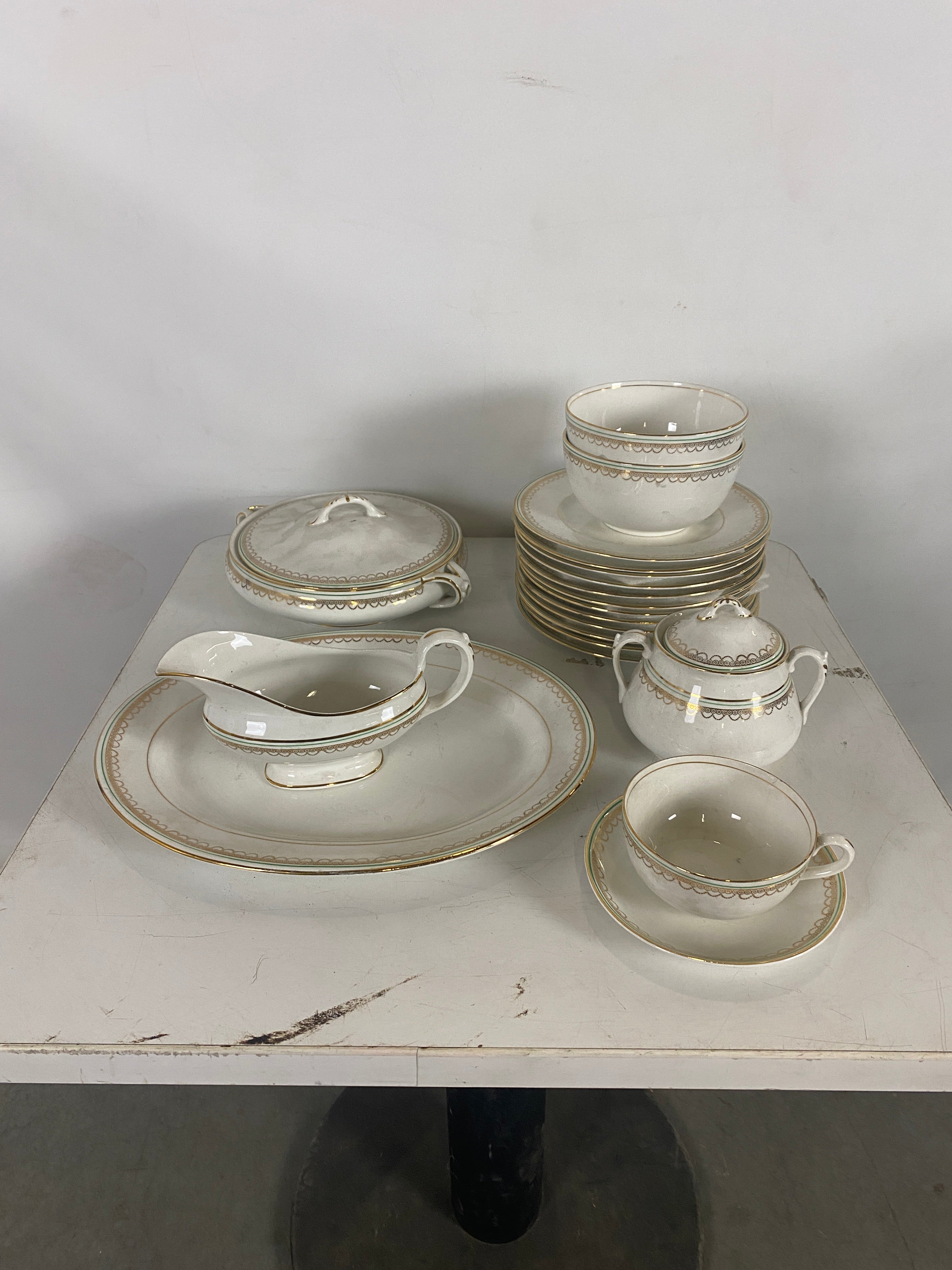 Antique K.T+K Co. China Set Semi Vitreous Porcelain 96pc