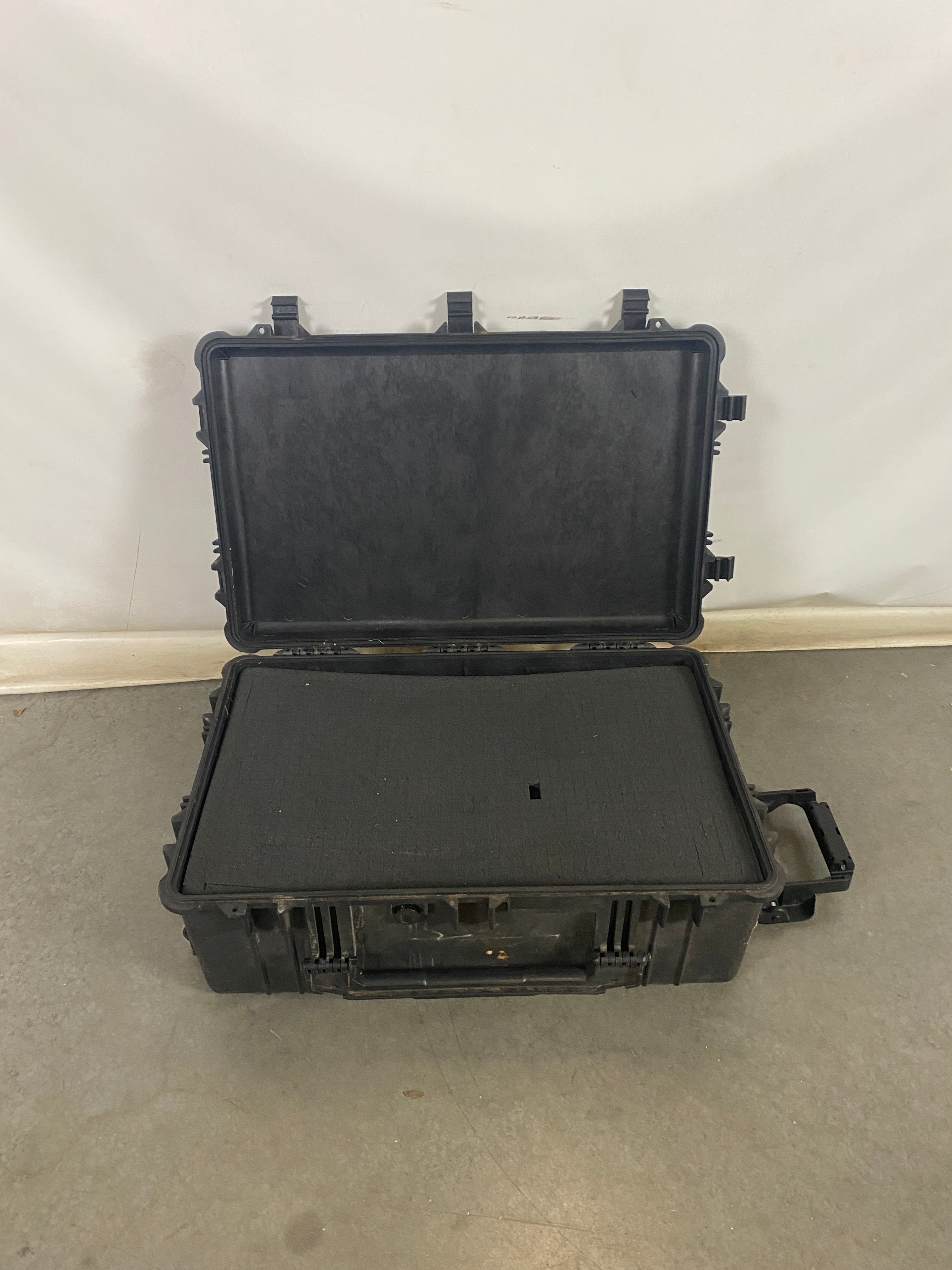 Secure Plastic Storage Case With Handles And Wheels