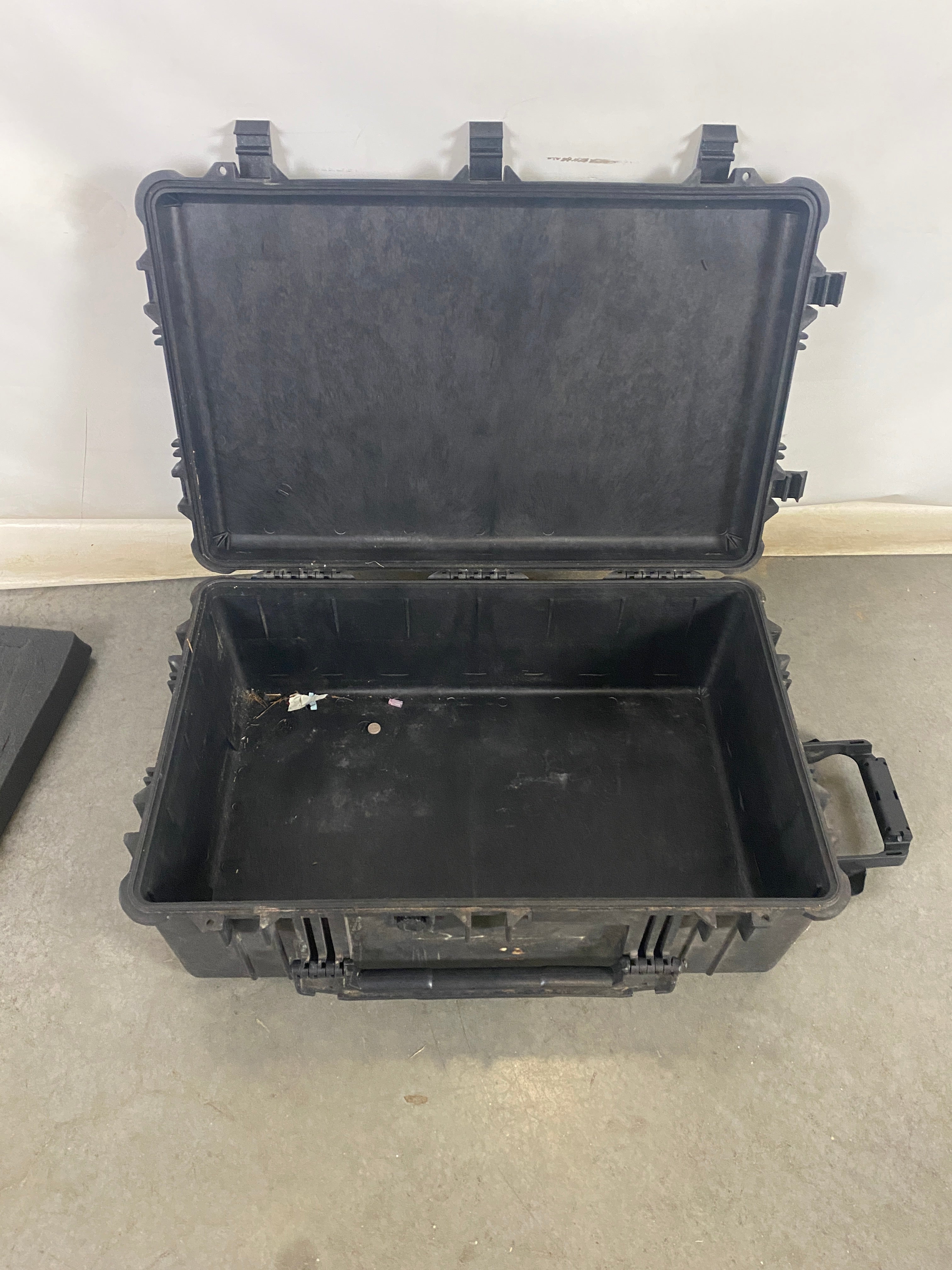 Secure Plastic Storage Case With Handles And Wheels