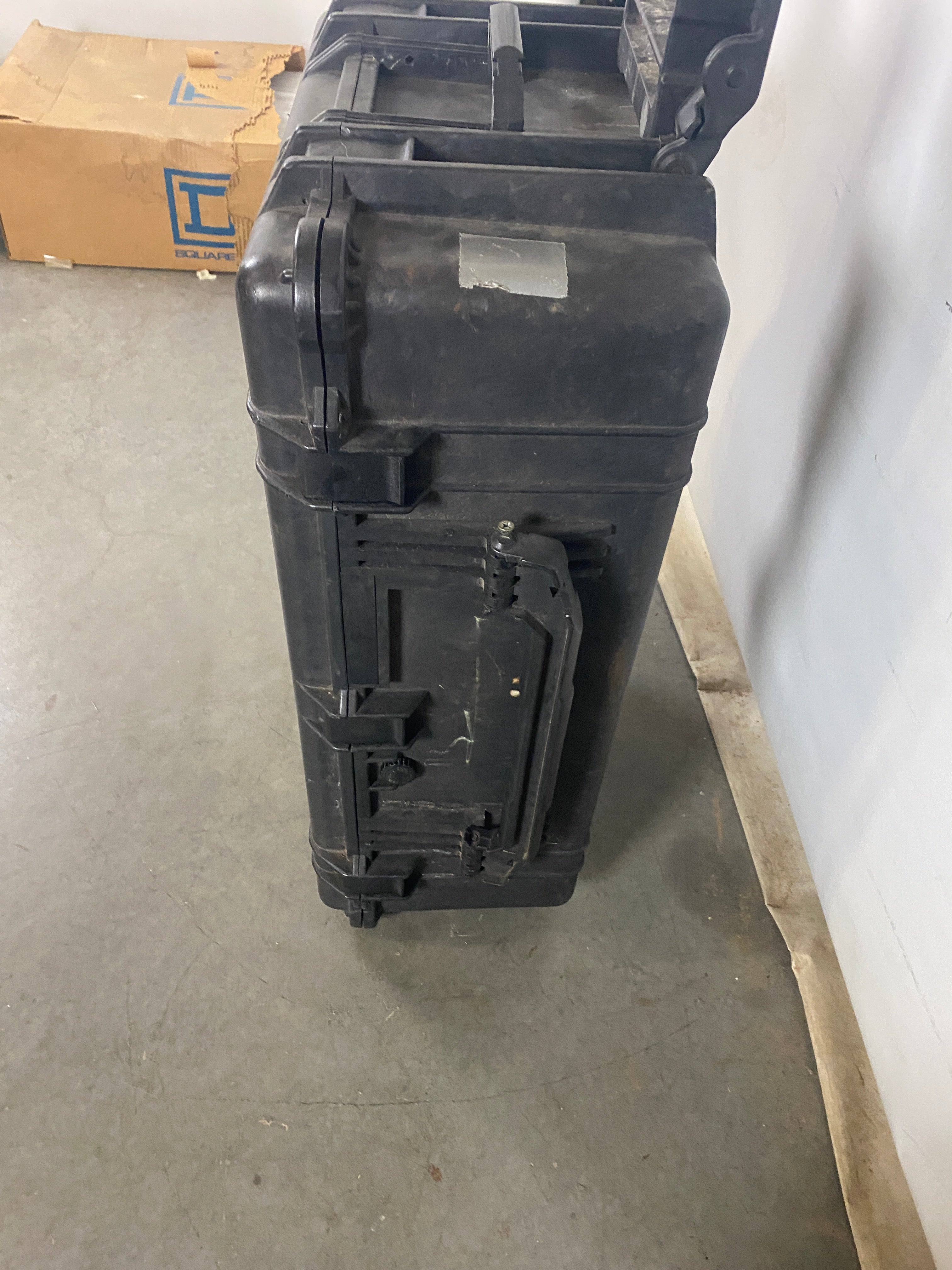 Secure Plastic Storage Case With Handles And Wheels