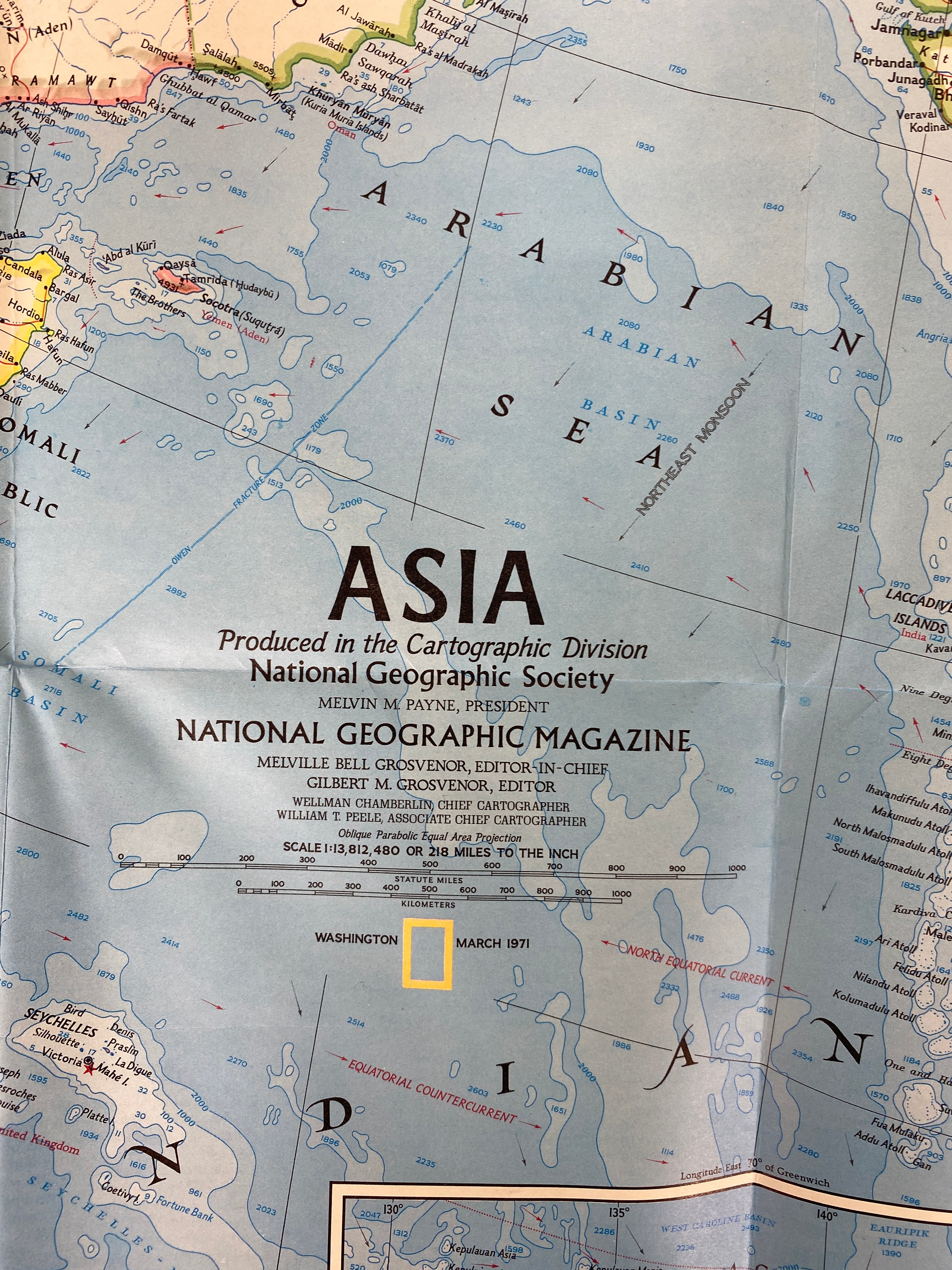 Lot of Vintage Maps of Southeast Asia/Vietnam National Geographic 1965-71