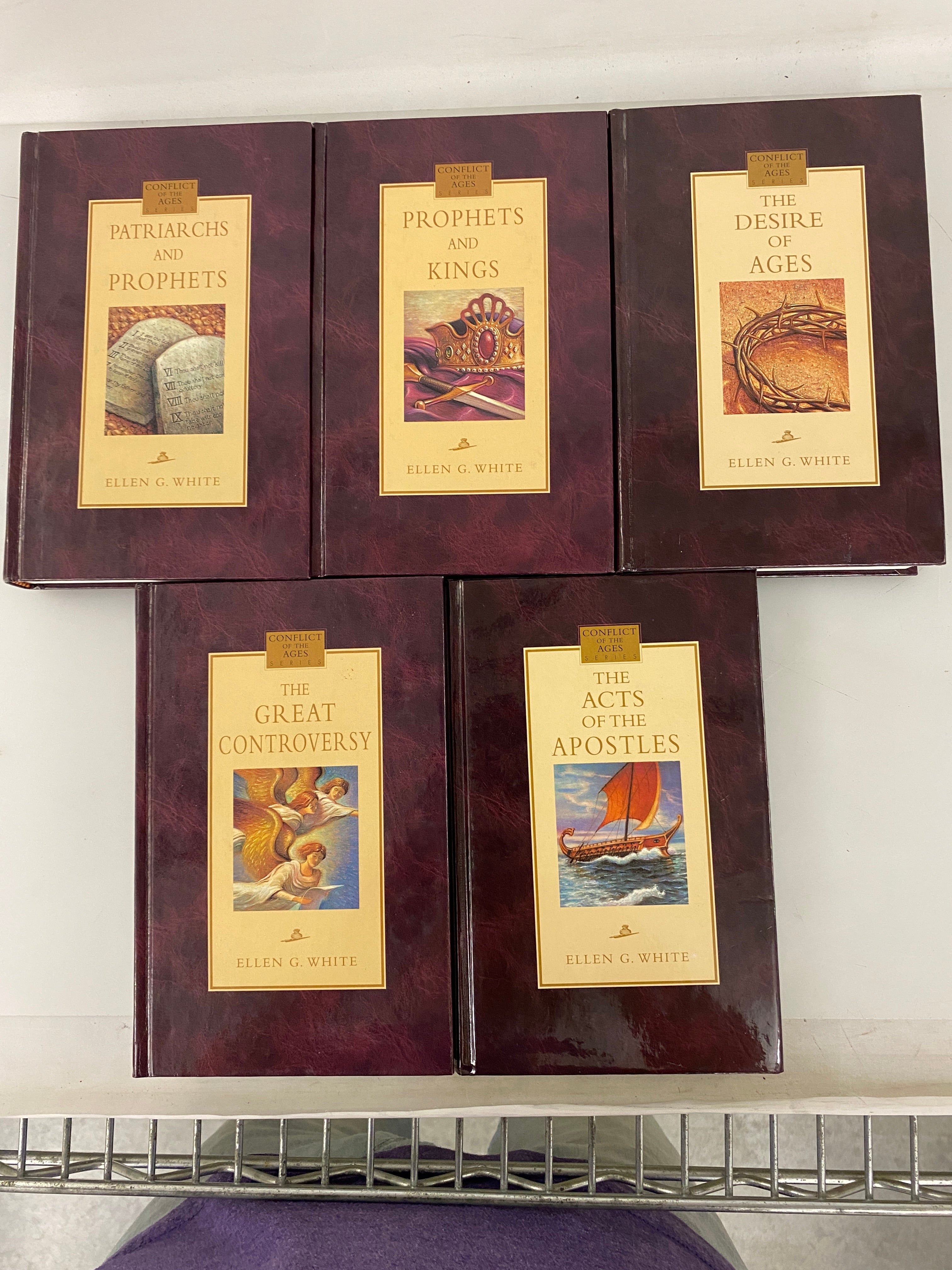 Set of 5: Conflict of The Ages Ellen G. White 2005 HC