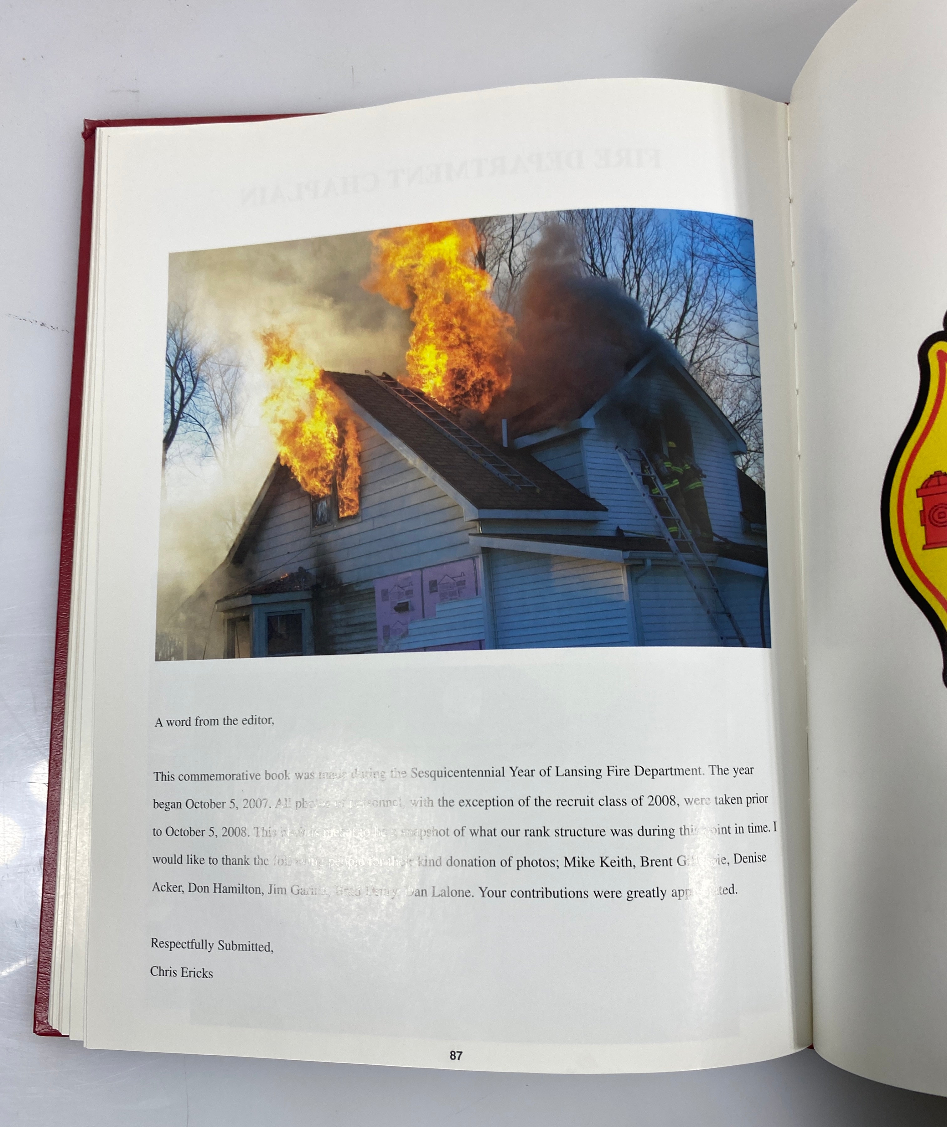 Lansing Fire Department 150 Years of Service 2008 HC