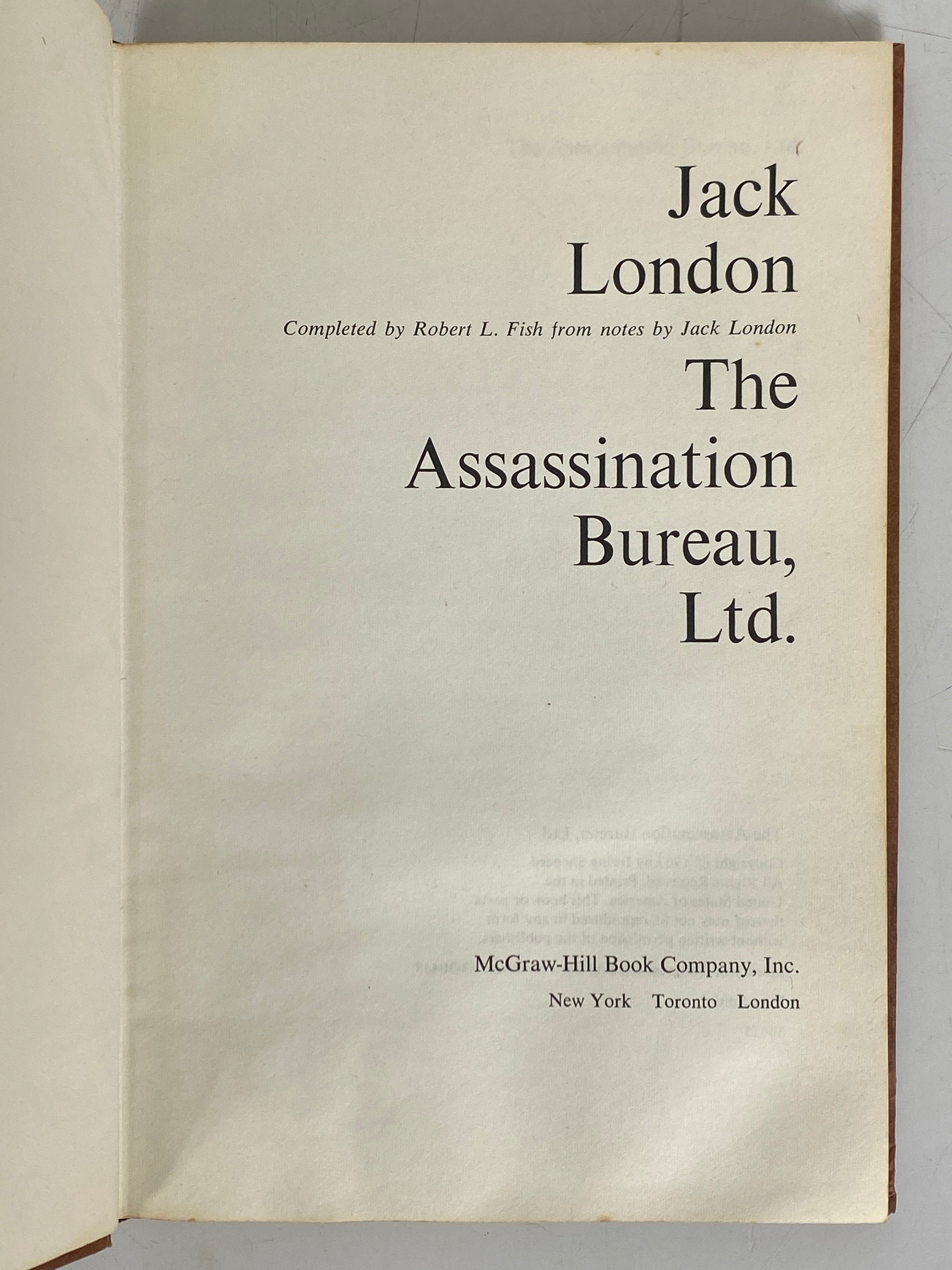 2 Jack London: The Call of the Wild/The Assassination Bureau Ltd (1st) HCDJ