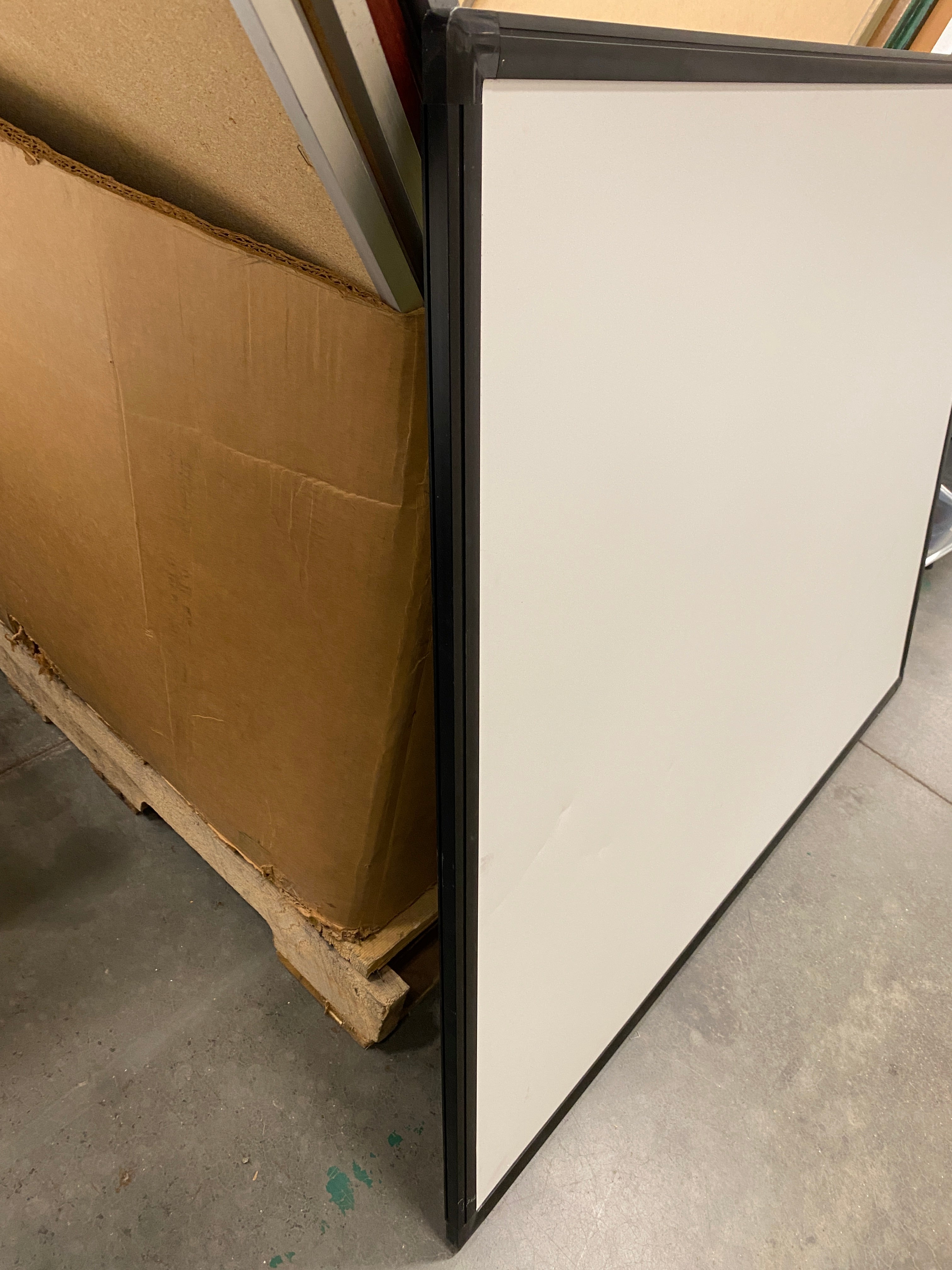 Elite Screens White Board With Black Frame