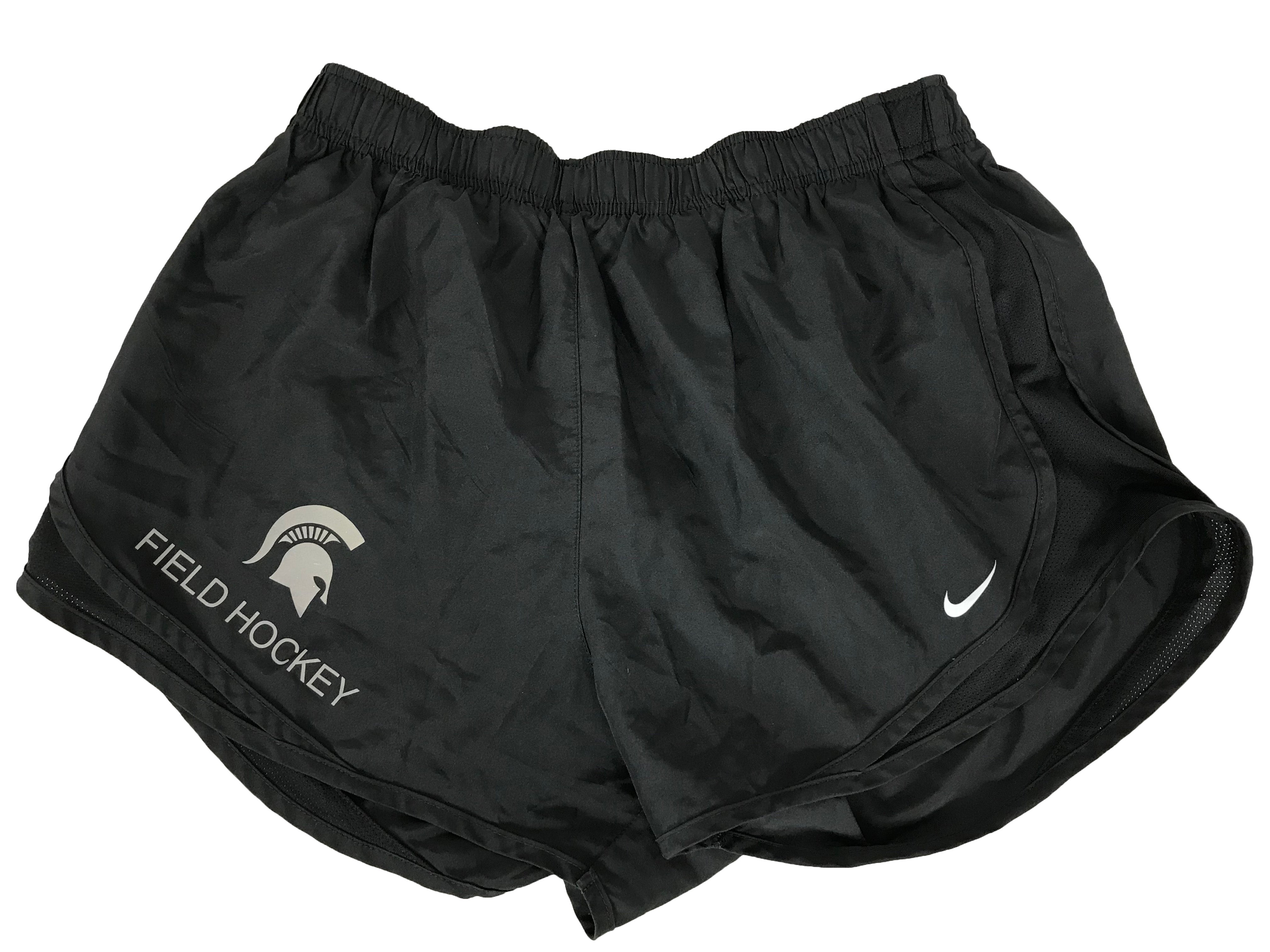 Nike Dri-Fit Michigan State University Field Hockey Black Shorts Women's Size L