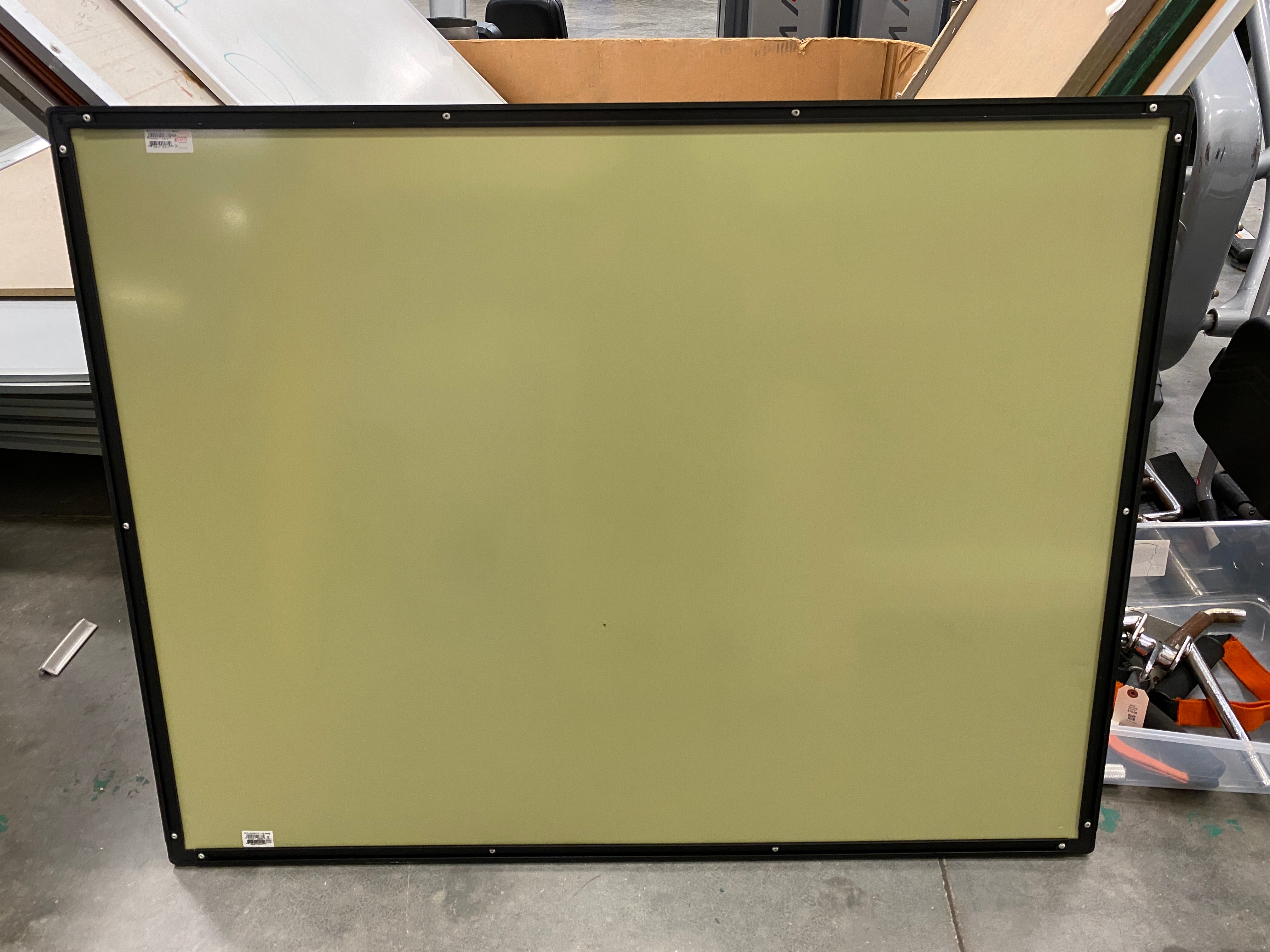 Elite Screens White Board With Black Frame