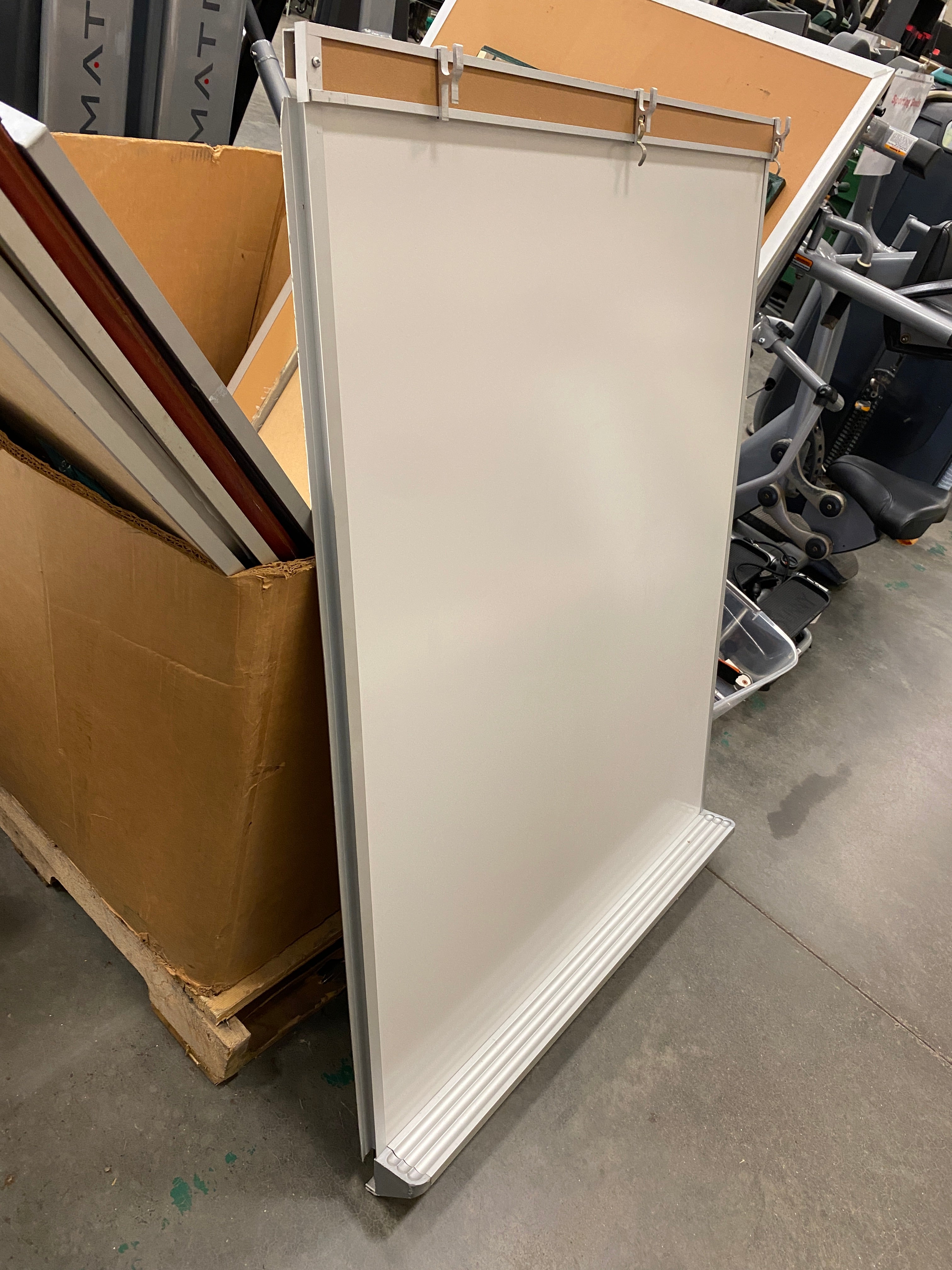 White Board with Marker Holder